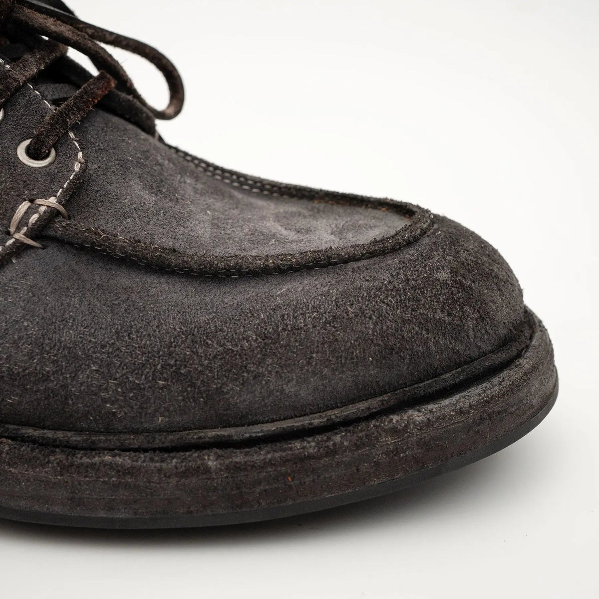 Charcoal Washed Horse Leather Casual Shoe