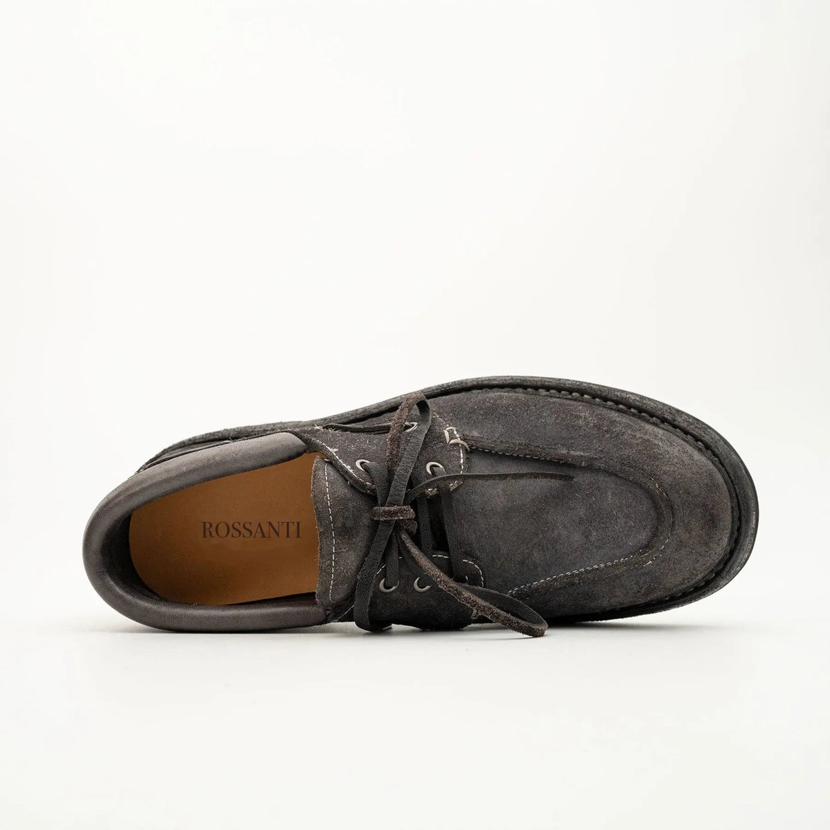 Charcoal Washed Horse Leather Casual Shoe