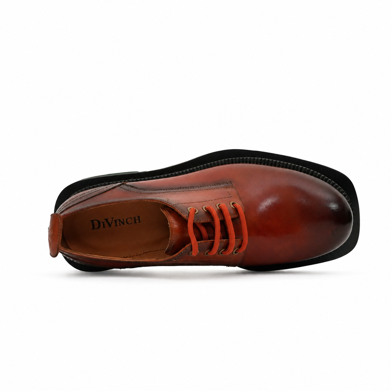 Burnished Brown Green-Sole Derby