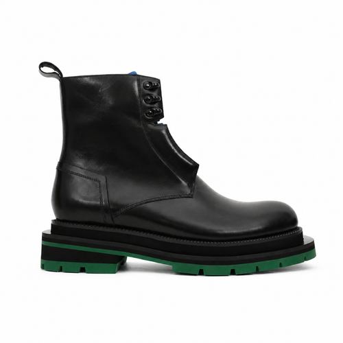 Black Blue Green Platform Boot