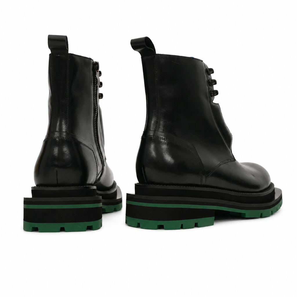 Black Blue Green Platform Boot