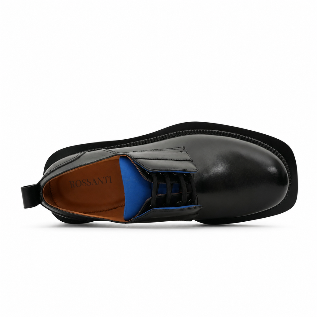 Black Blue Green Platform Derby