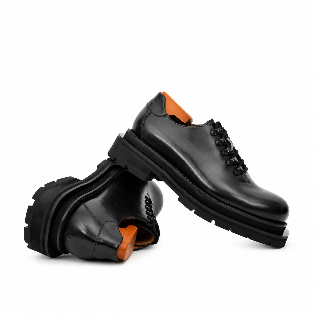 Black Platform Lug Derby
