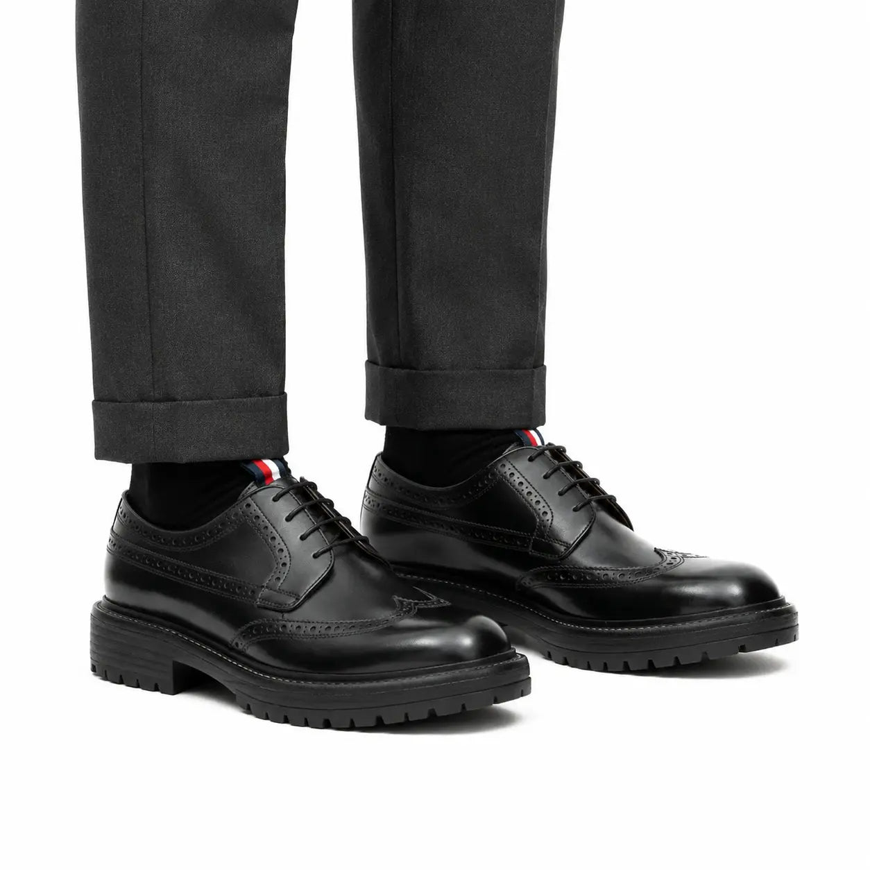 Chunky Brogue Derby Shoes