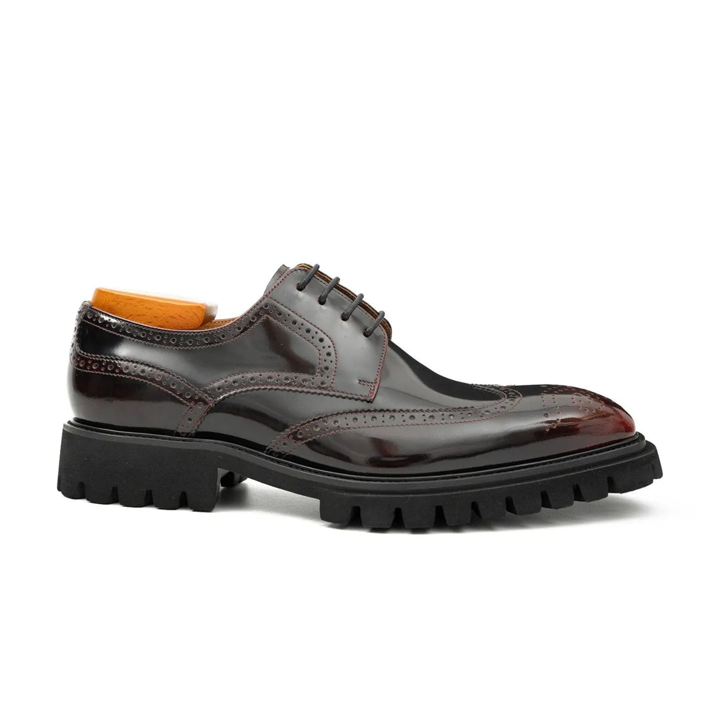Burgundy Lug Sole Derby