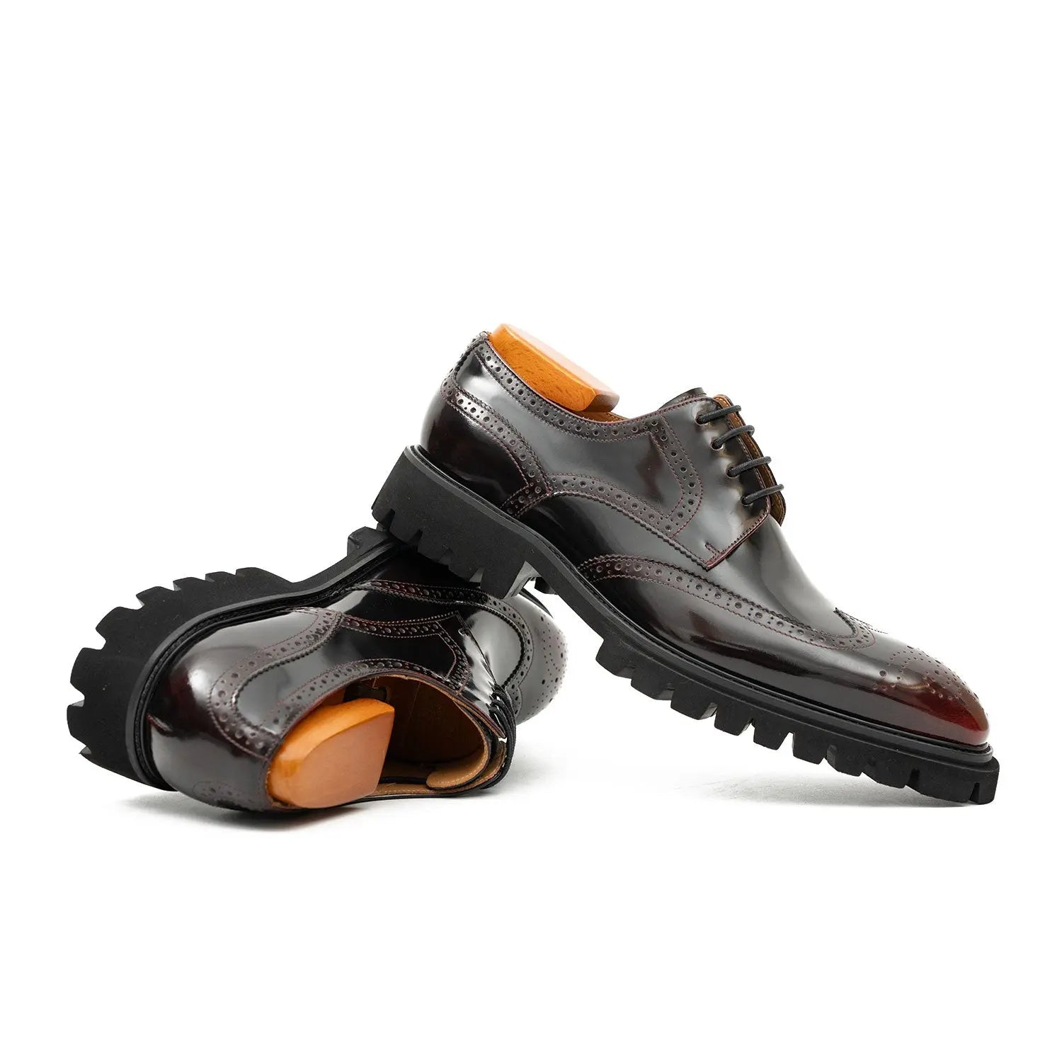 Burgundy Lug Sole Derby