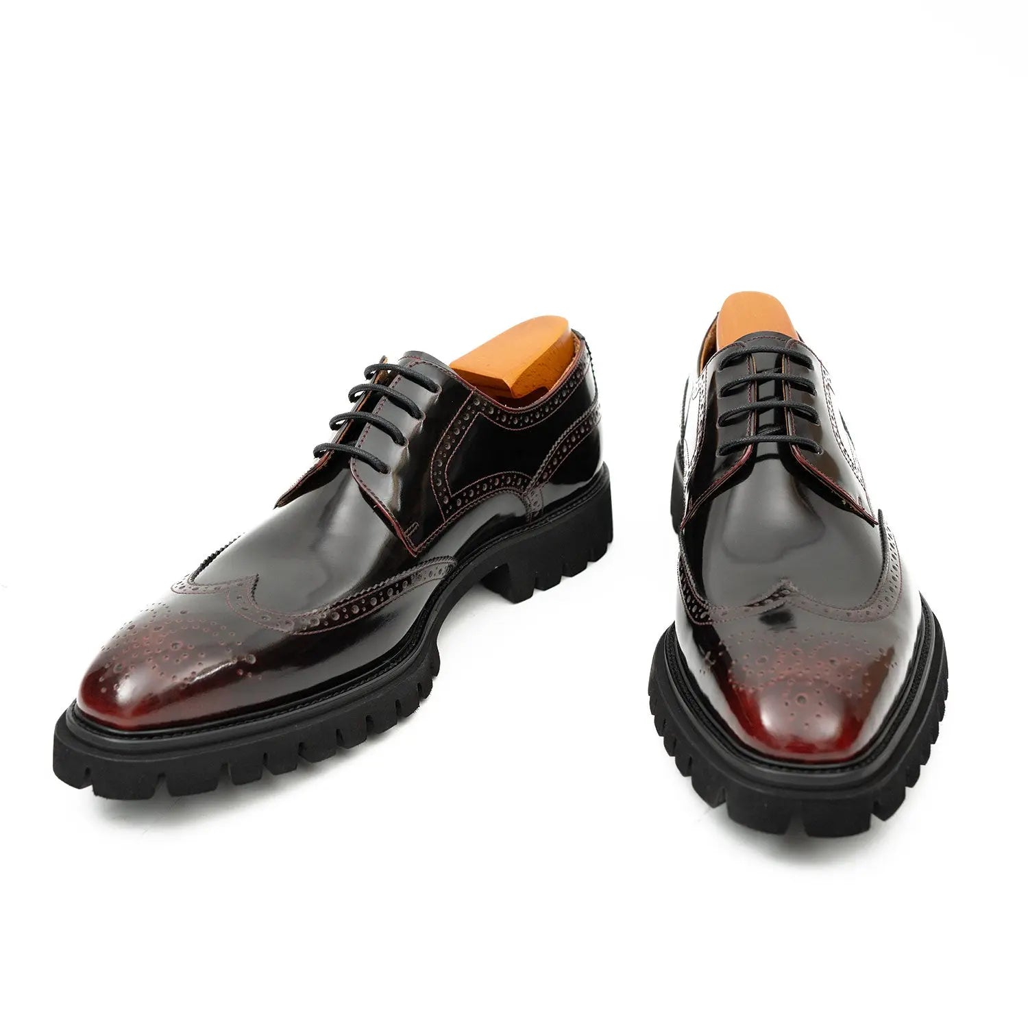 Burgundy Lug Sole Derby