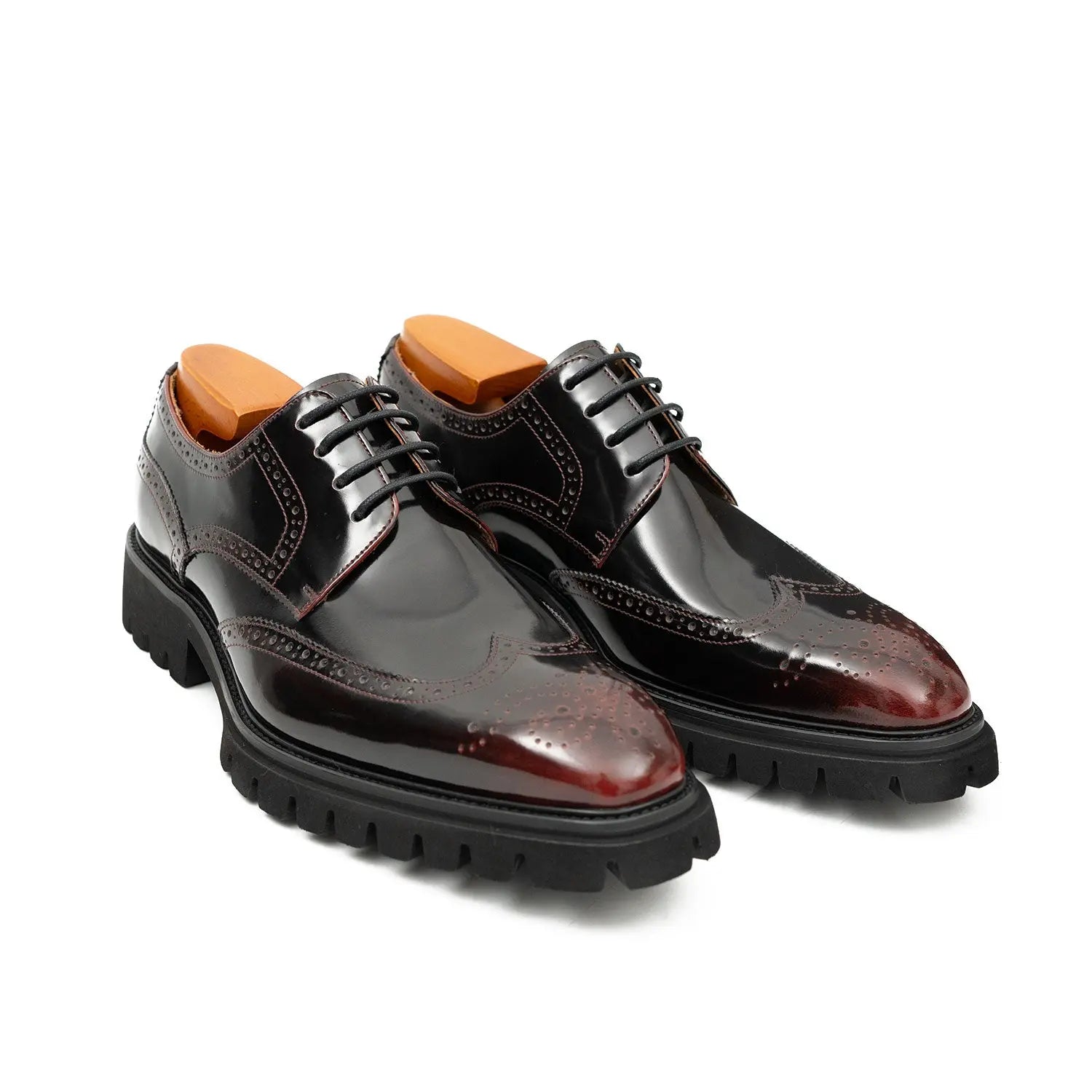 Burgundy Lug Sole Derby