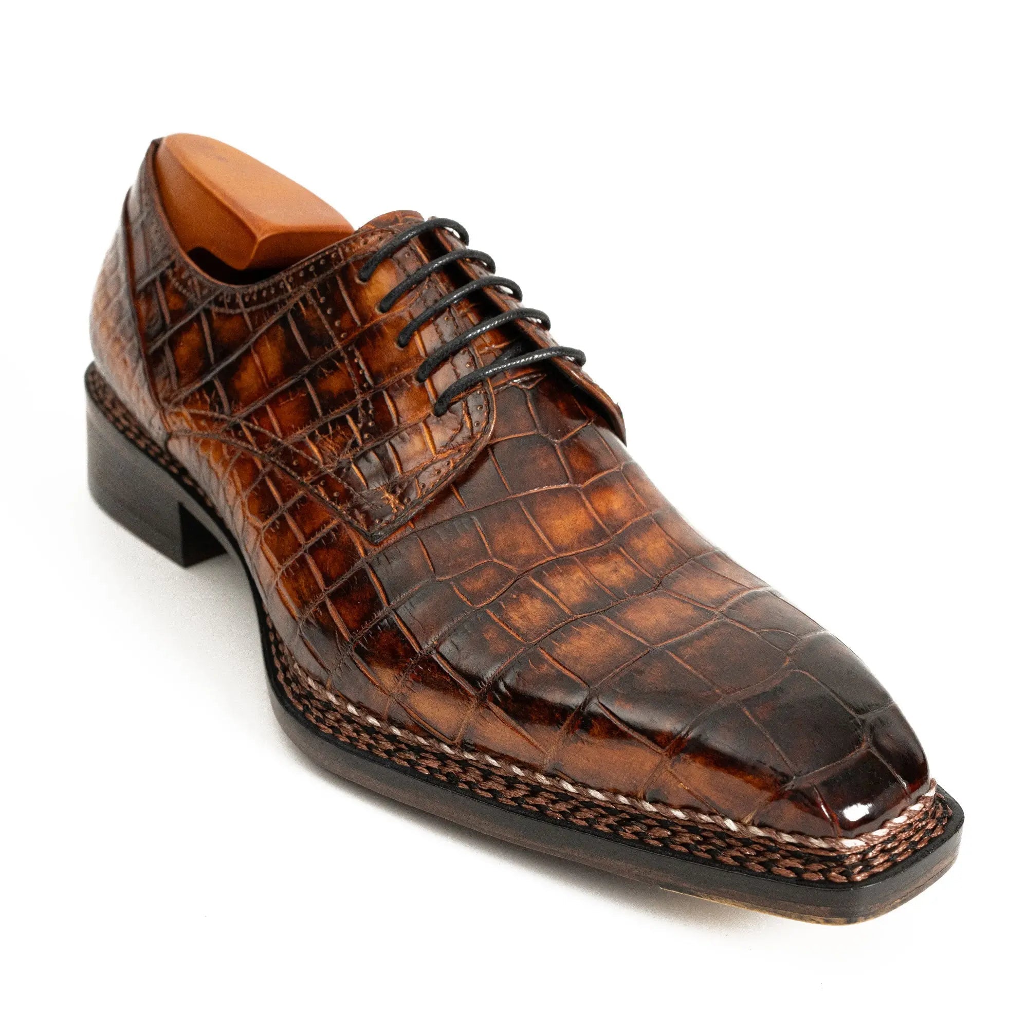 Cognac Crocodile Norwegian Derby