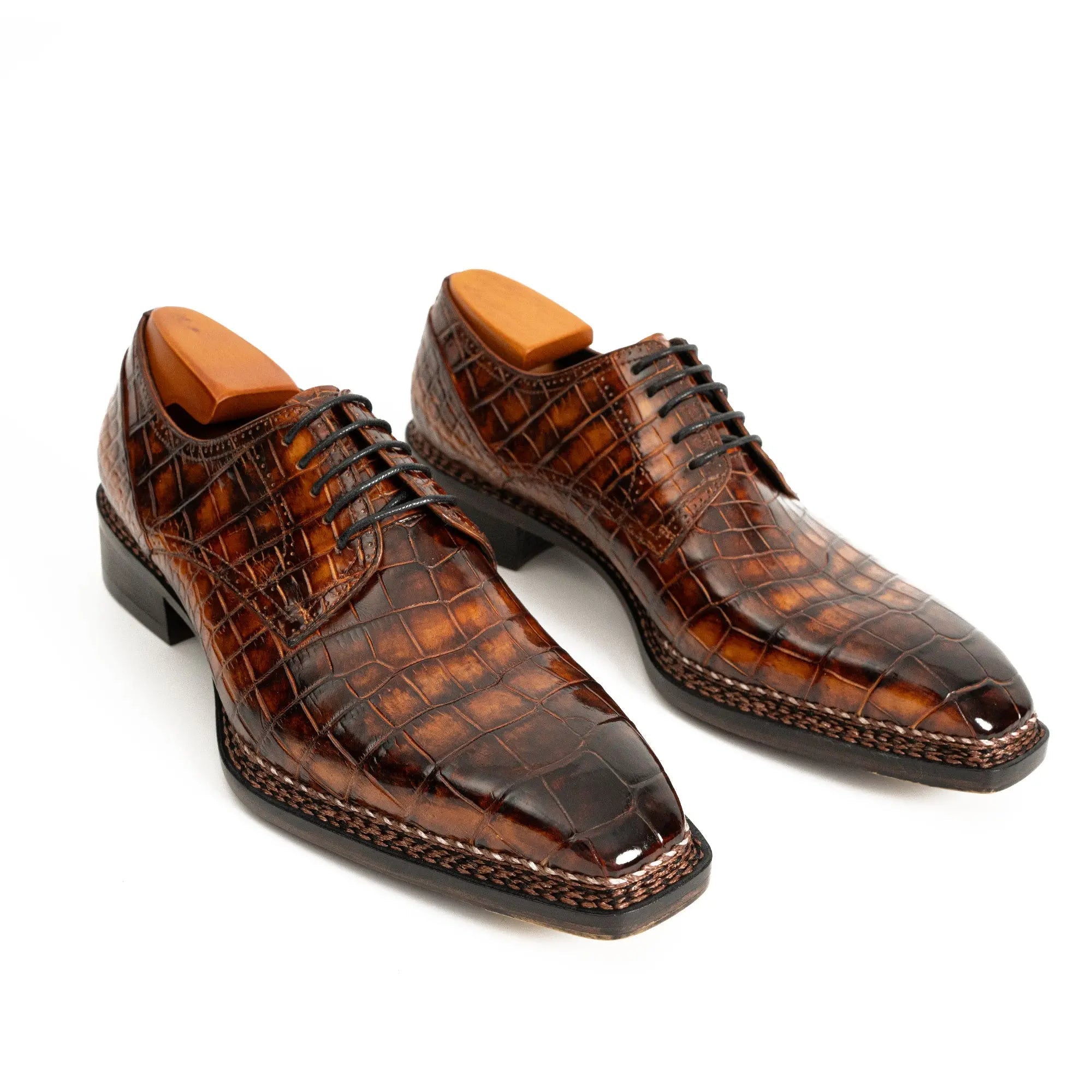 Cognac Crocodile Norwegian Derby