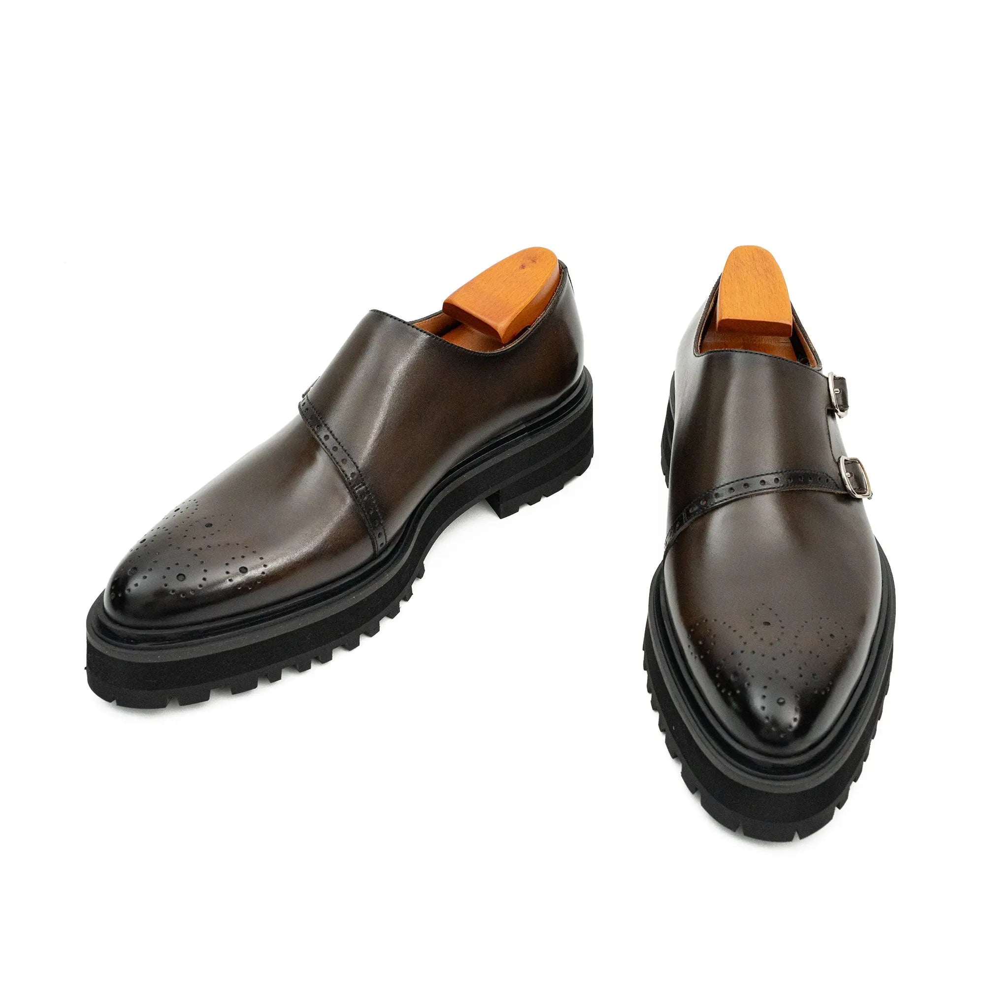 Espresso Double Monk Lug Shoe
