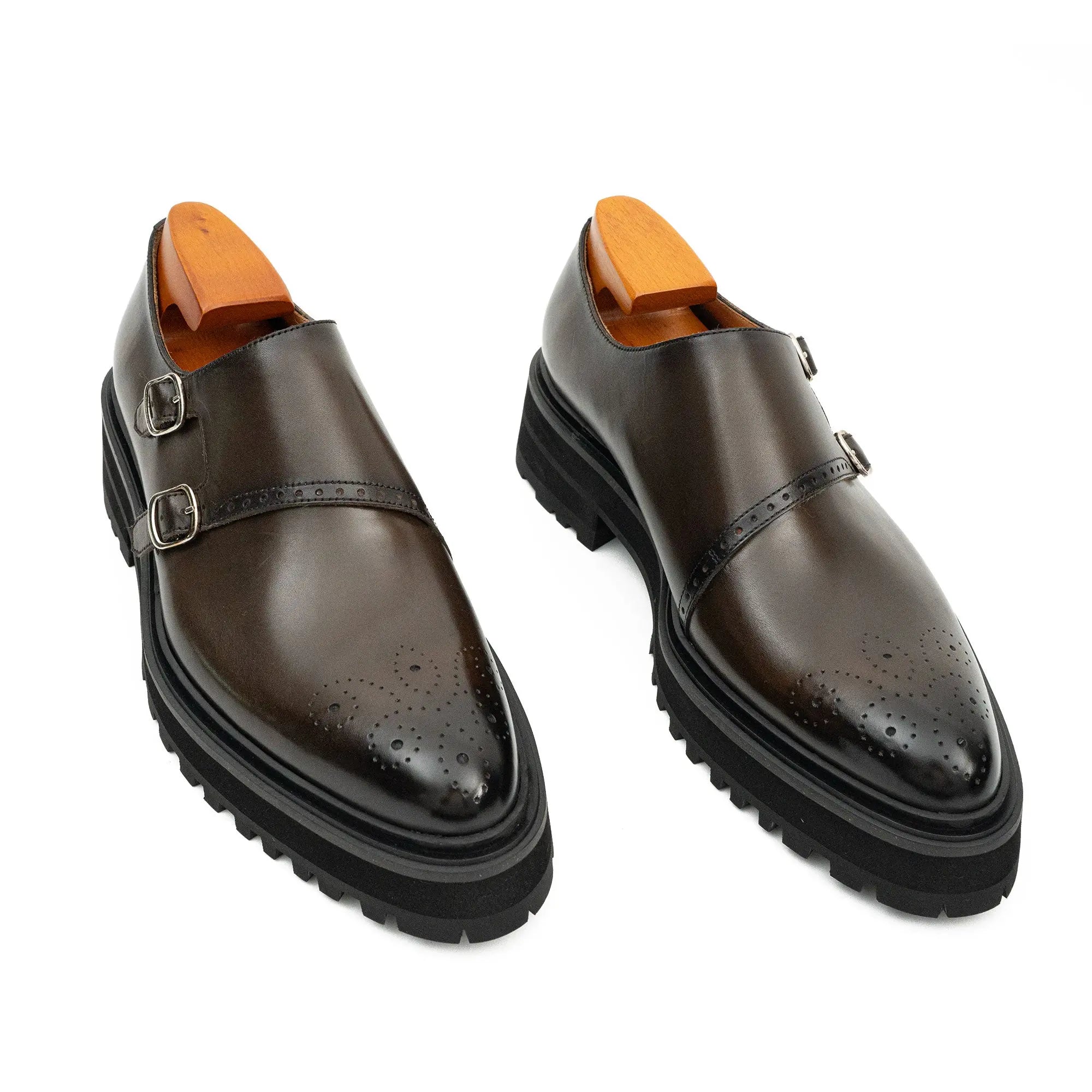 Espresso Double Monk Lug Shoe