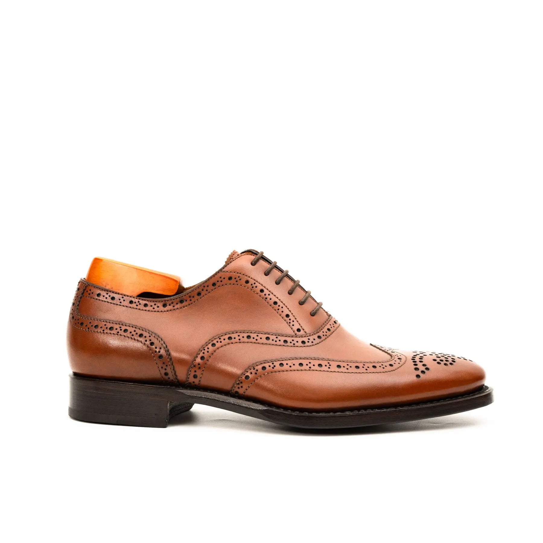 Cognac Wingtip Brogue Oxford