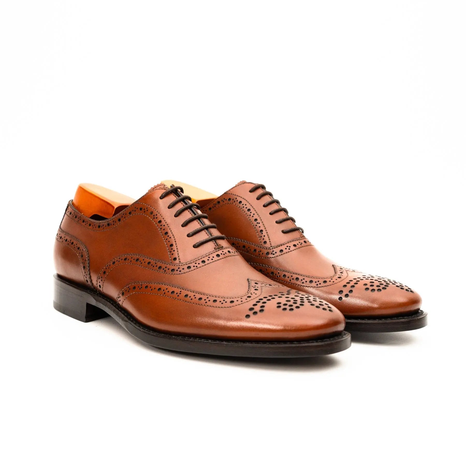 Cognac Wingtip Brogue Oxford