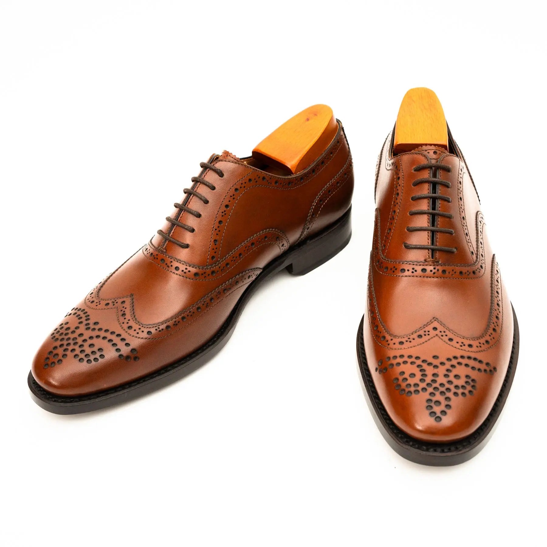 Cognac Wingtip Brogue Oxford