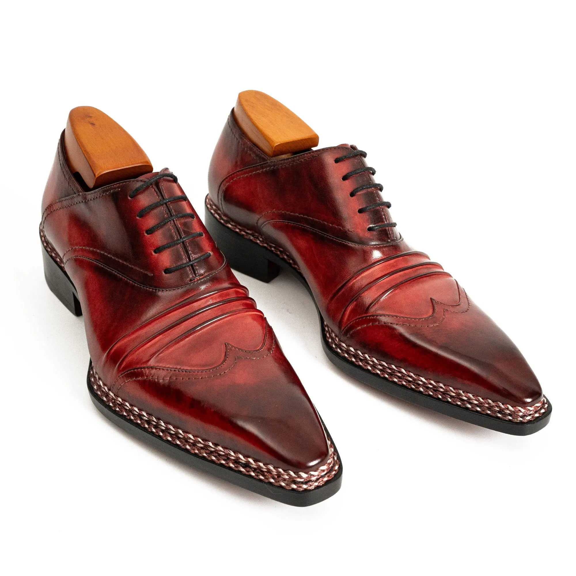 Bordeaux Crocodile Oxford