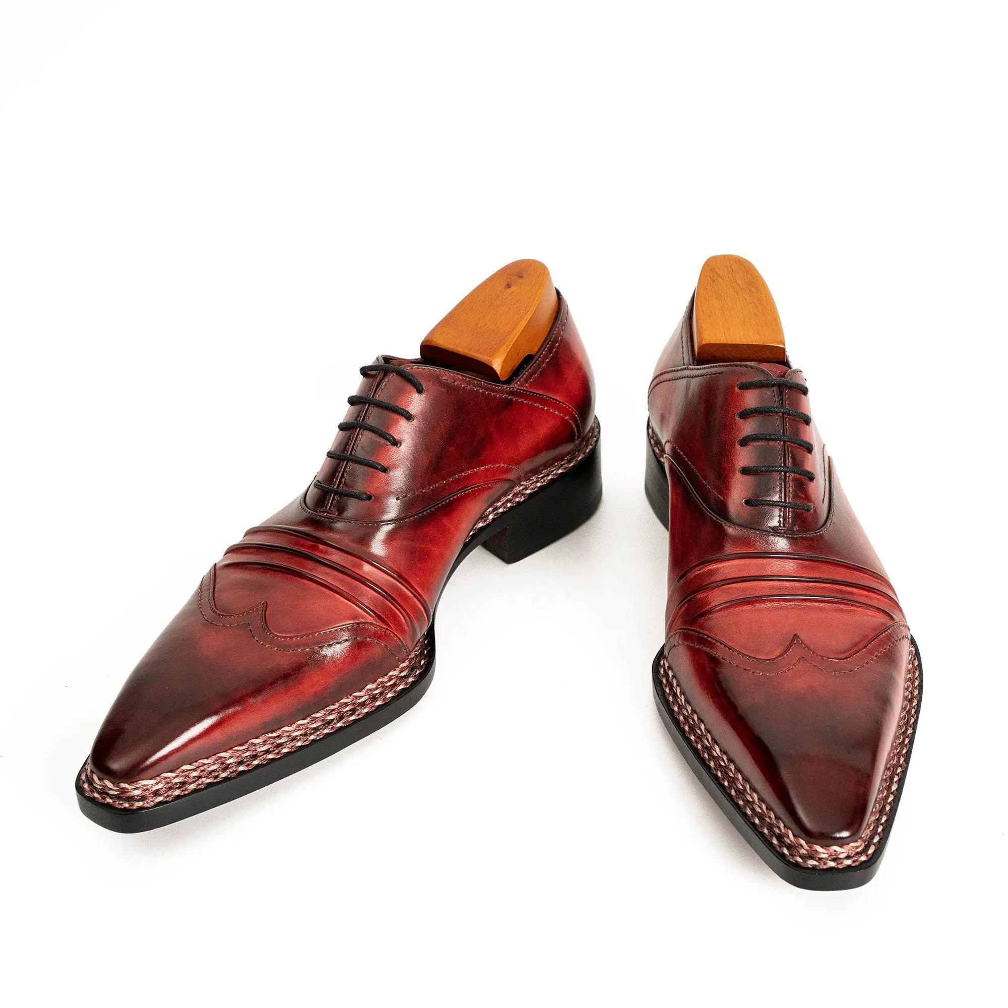 Bordeaux Crocodile Oxford