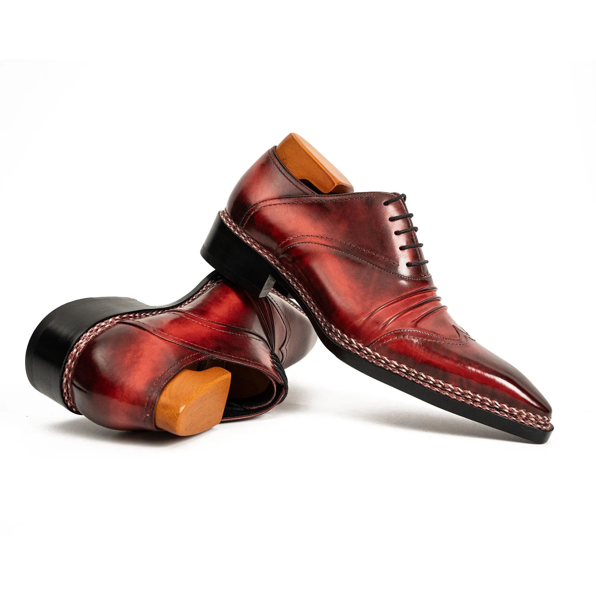 Bordeaux Crocodile Oxford