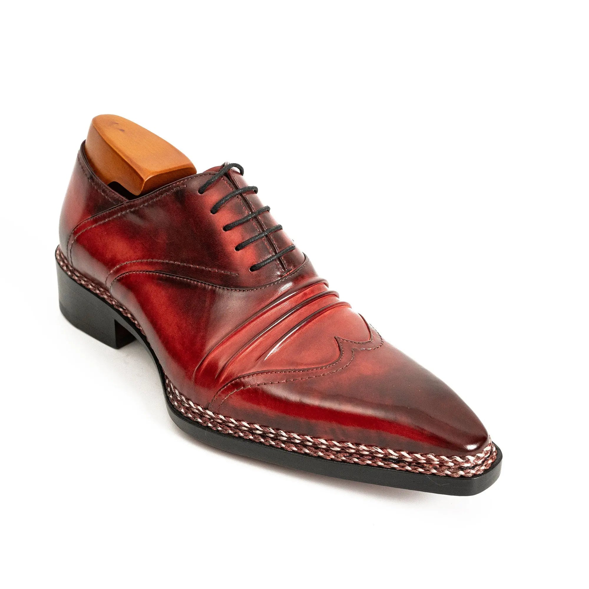 Bordeaux Crocodile Oxford