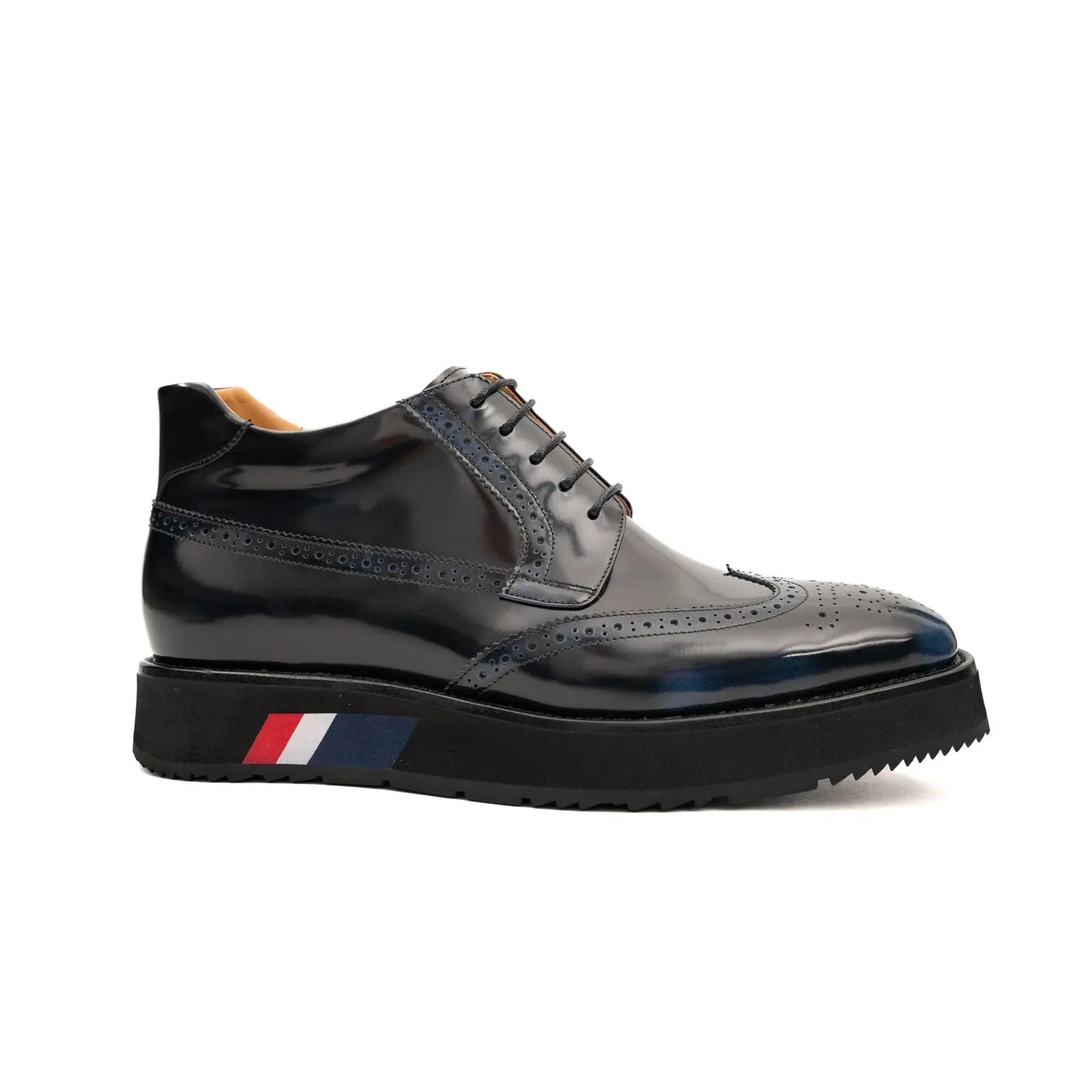 Midnight Blue Platform Derby