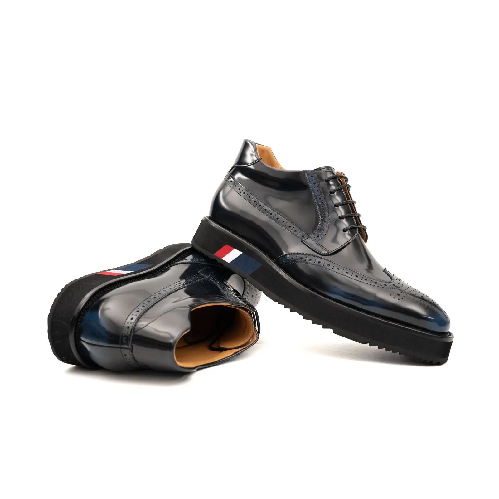 Midnight Blue Platform Derby