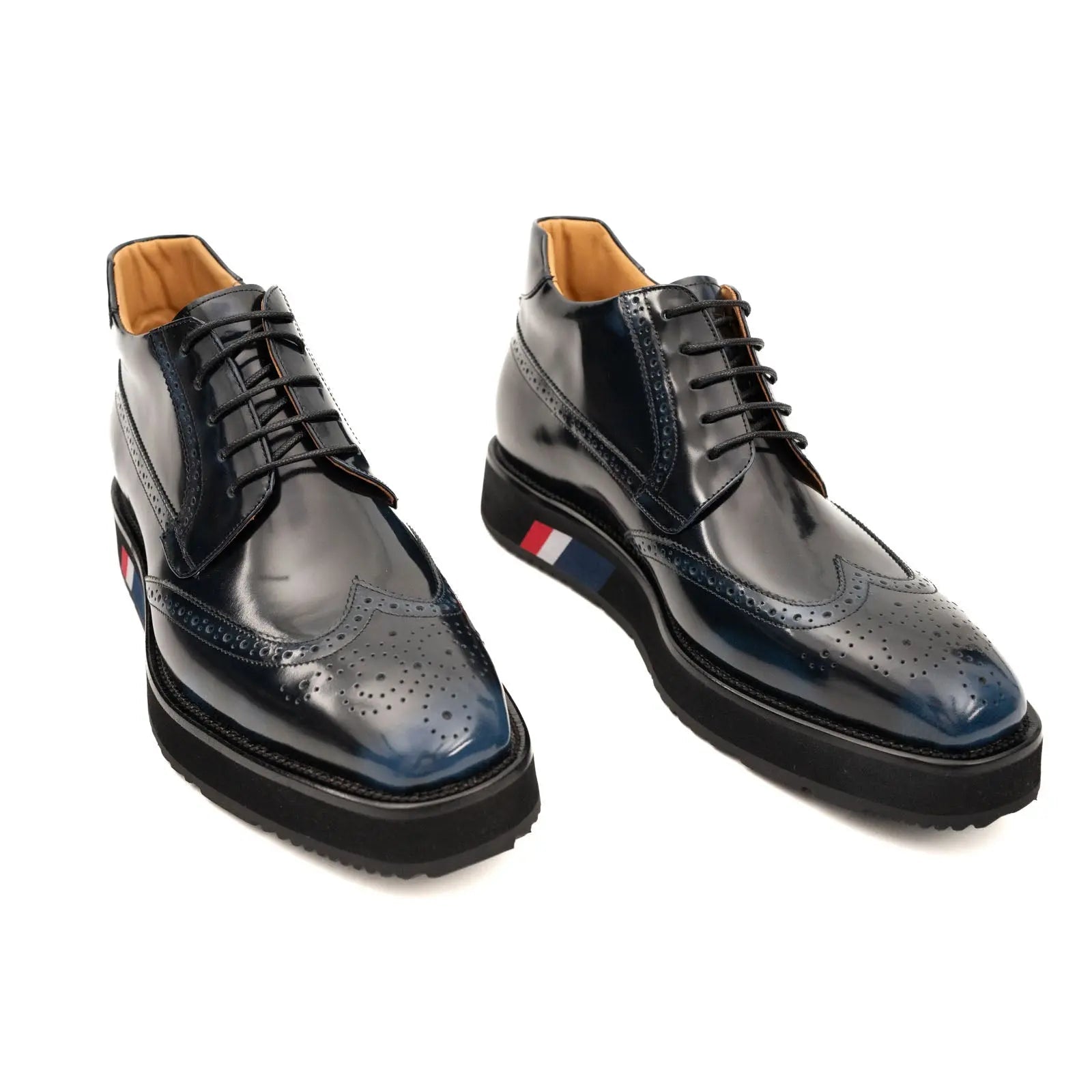 Midnight Blue Platform Derby