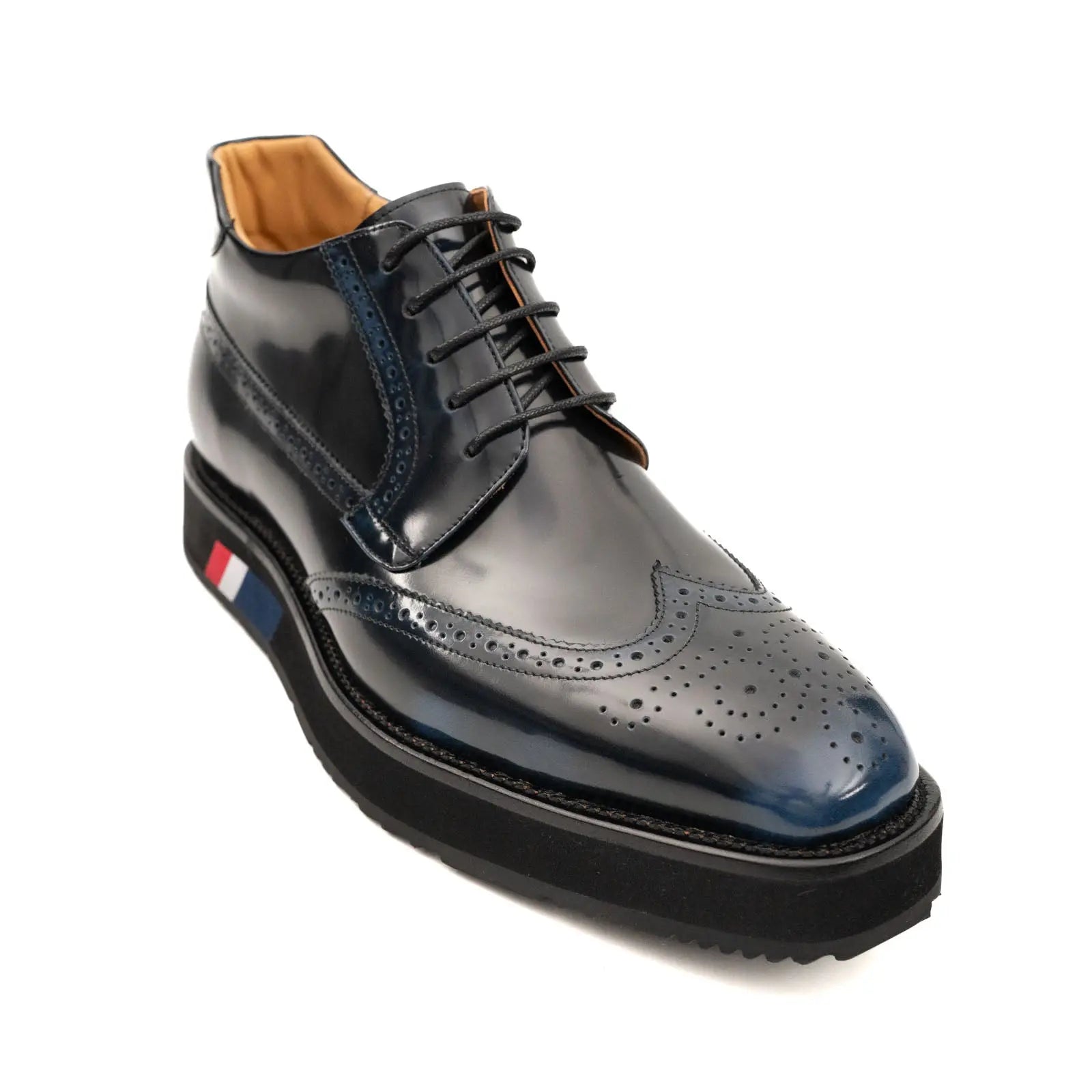 Midnight Blue Platform Derby