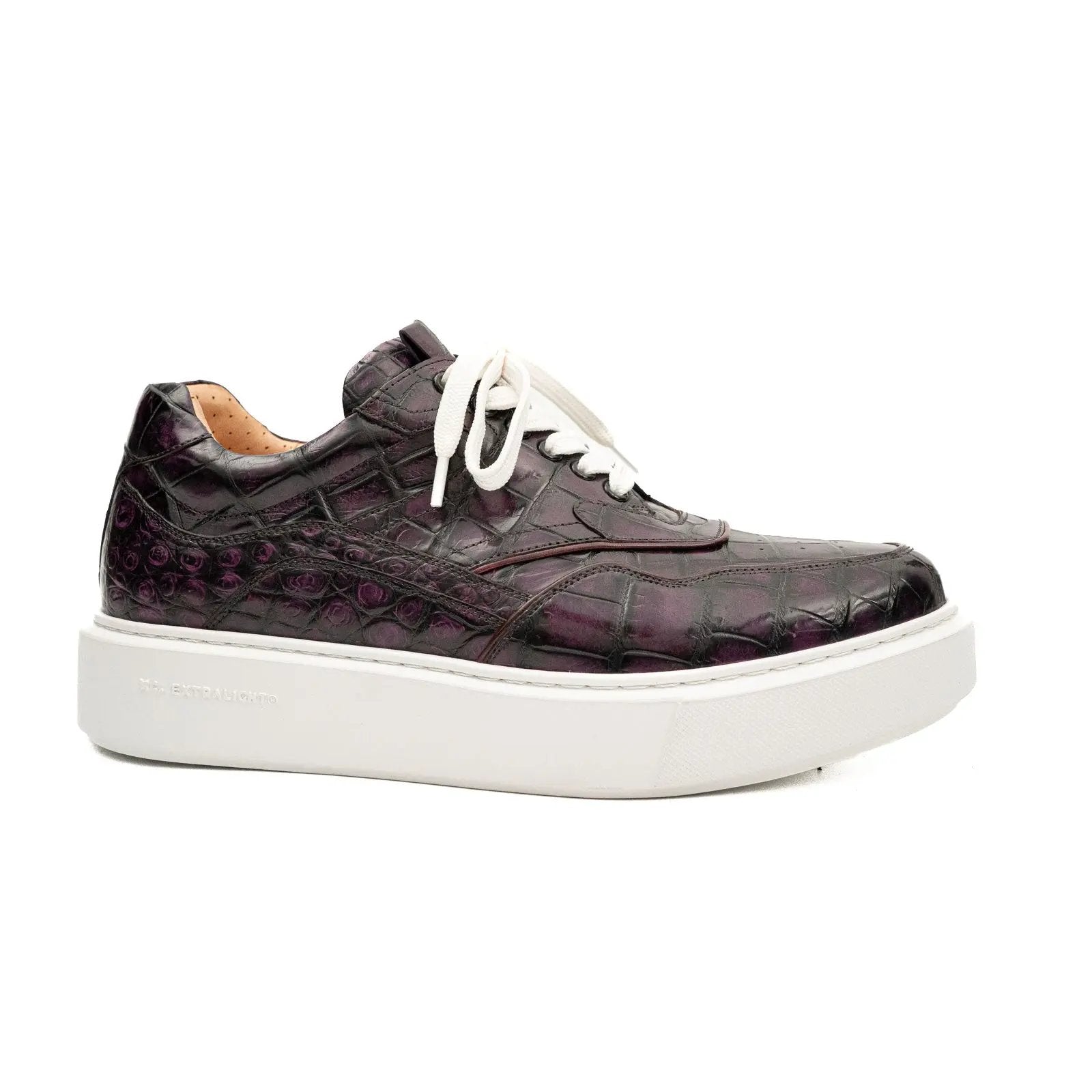 Midnight Crocodile Court Sneaker