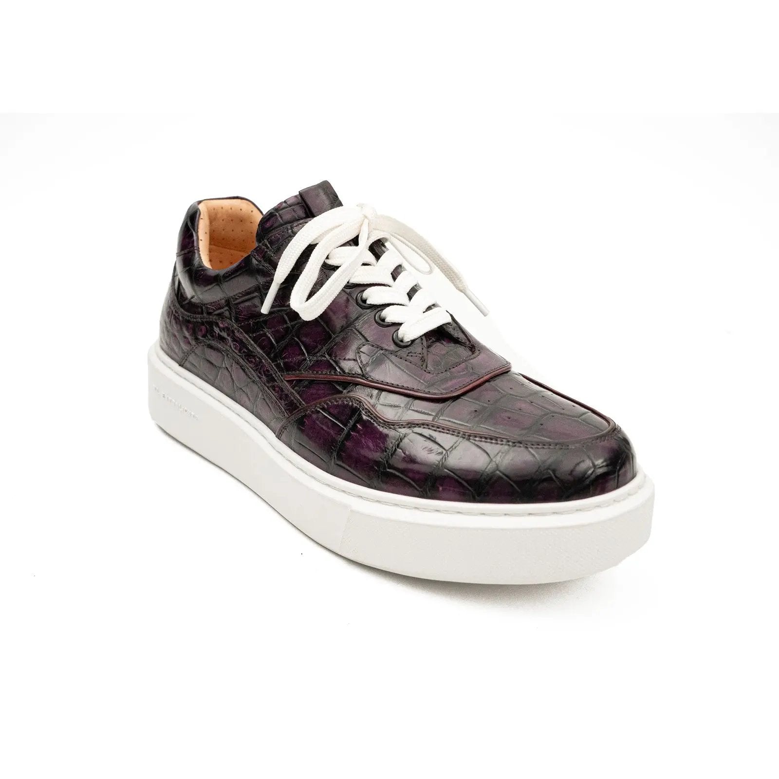 Midnight Crocodile Court Sneaker