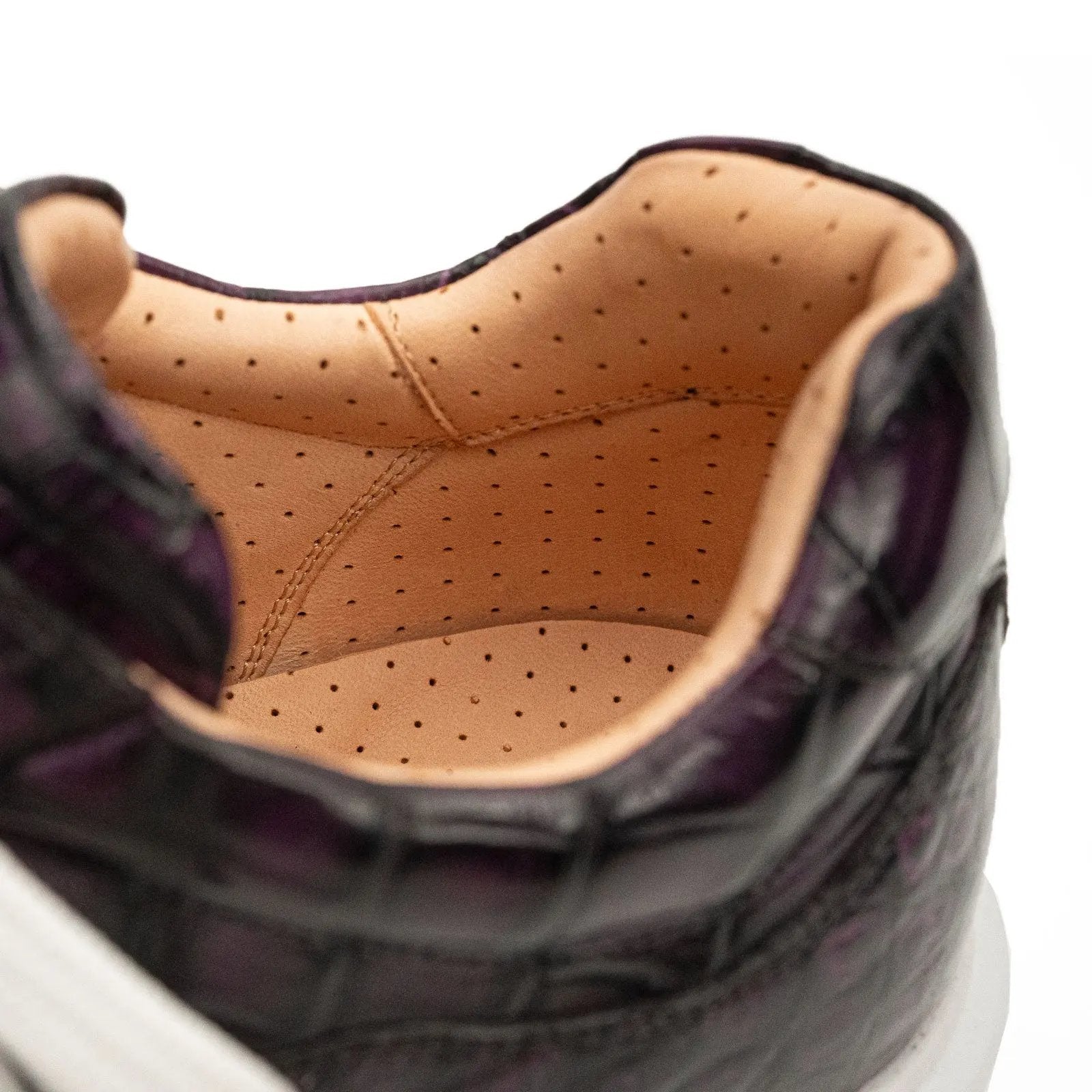 Midnight Crocodile Court Sneaker