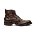 Dark Brown Brogue Combat Boot