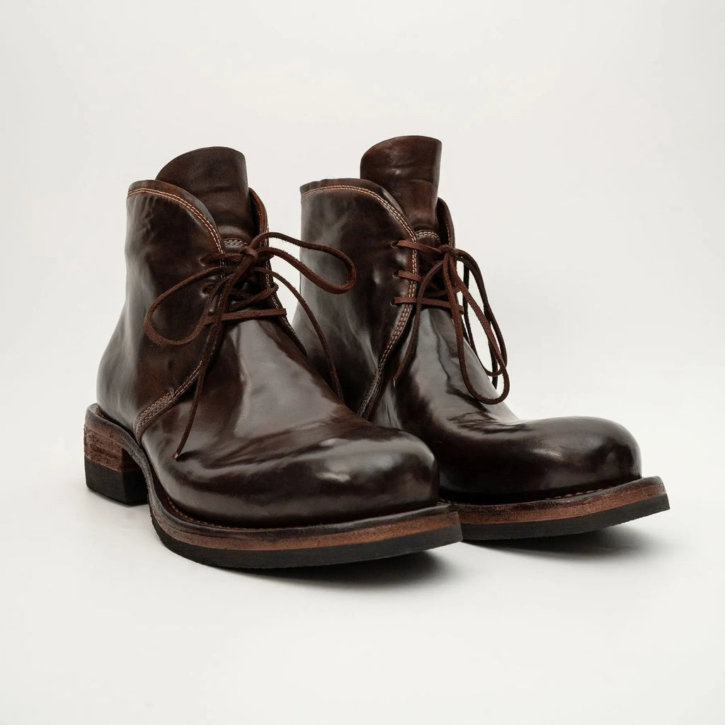 Dark Brown Horsehide Chukka Boots