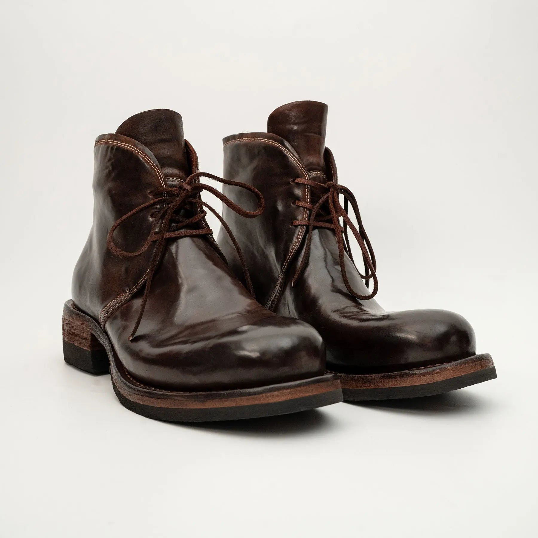 Dark Brown Horsehide Chukka Boots