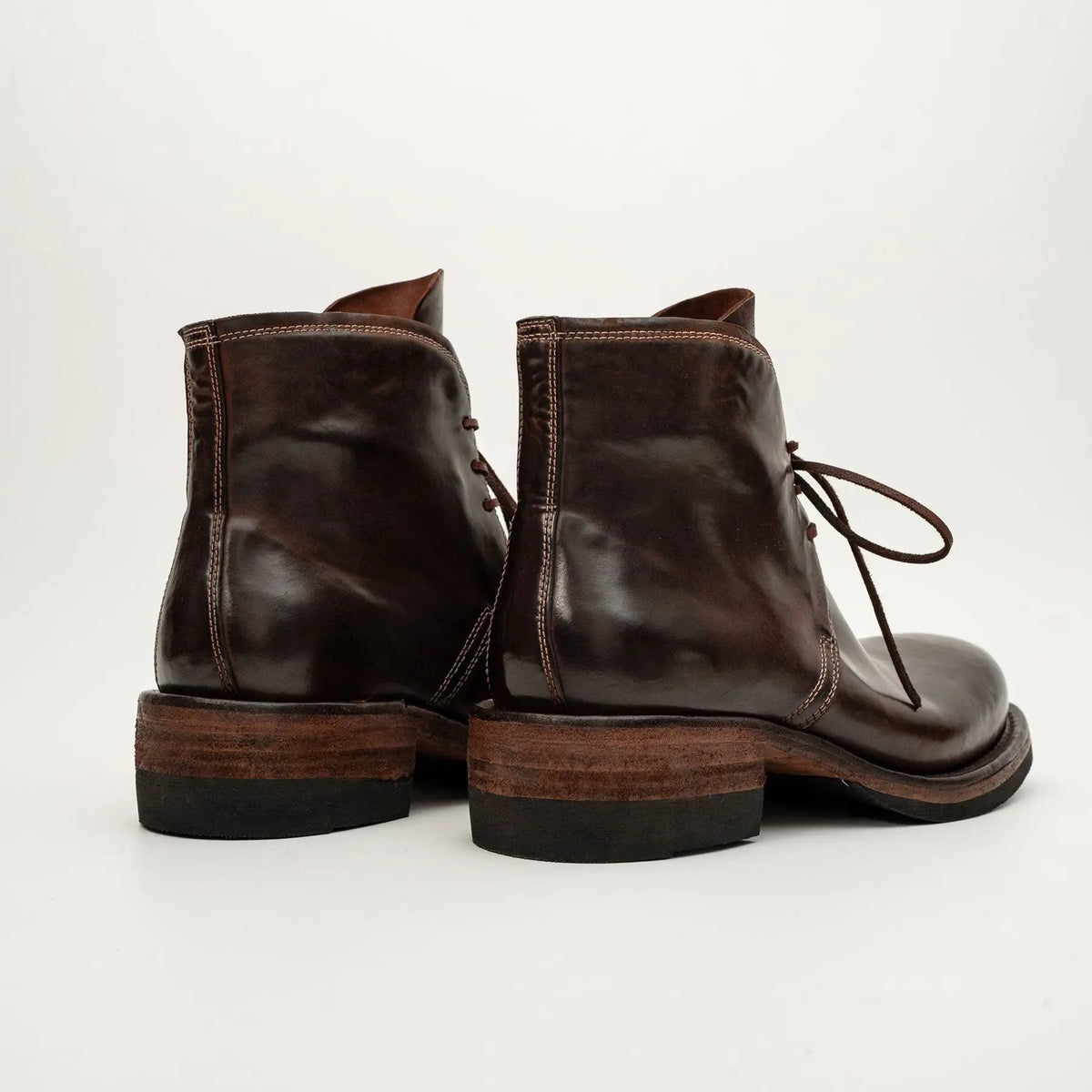 Dark Brown Horsehide Chukka Boots