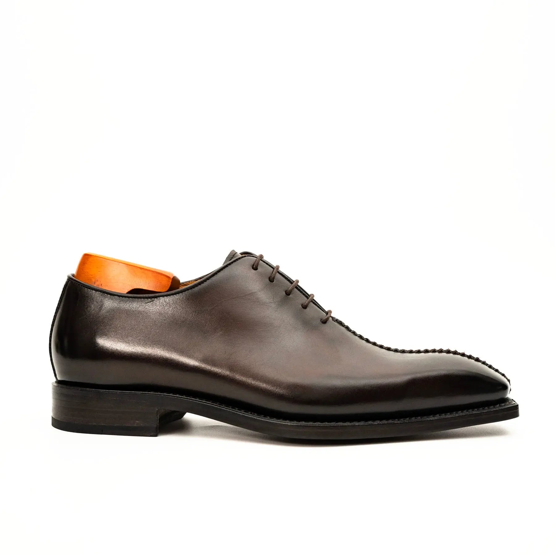 Dark Brown Wholecut Oxford Shoe
