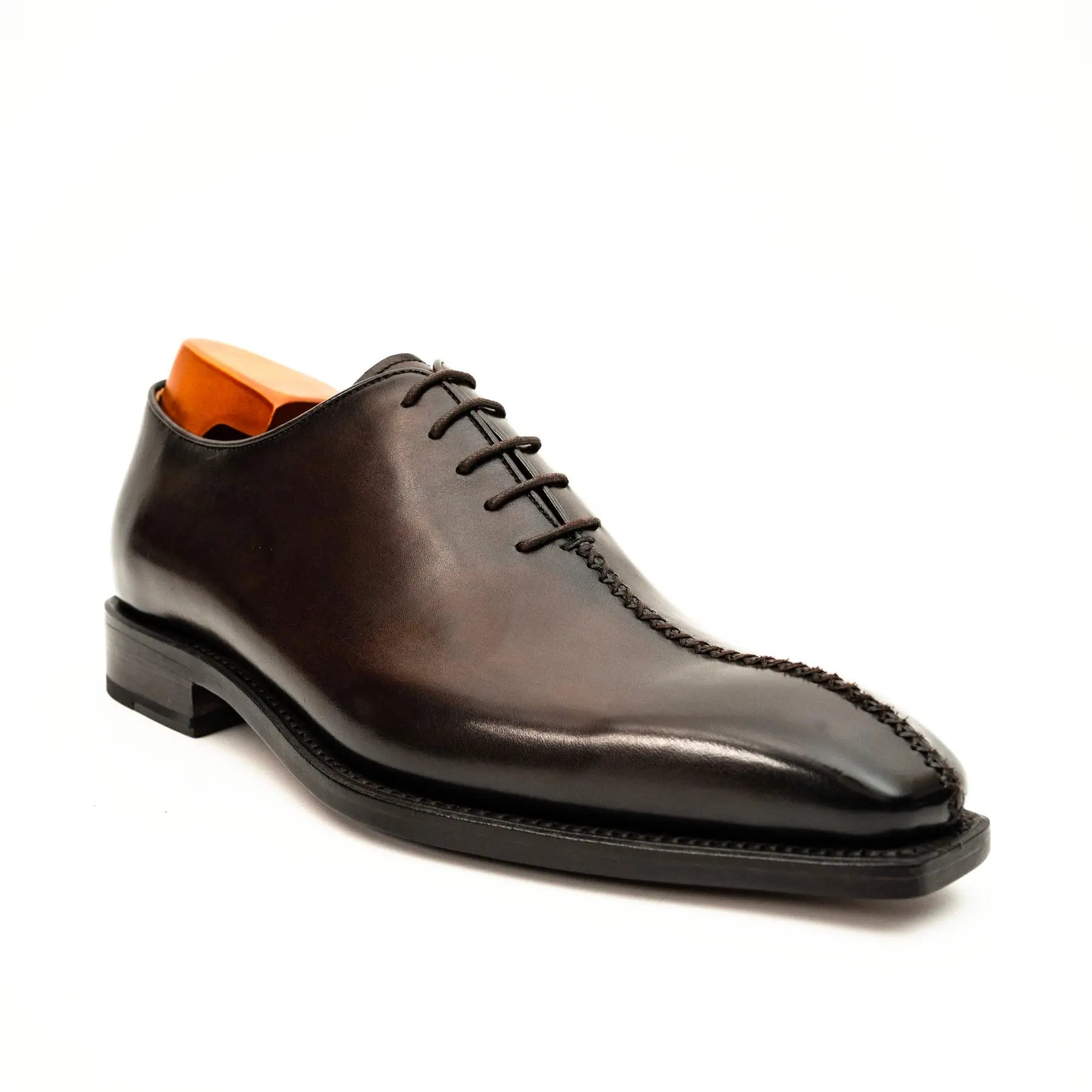 Dark Brown Wholecut Oxford Shoe