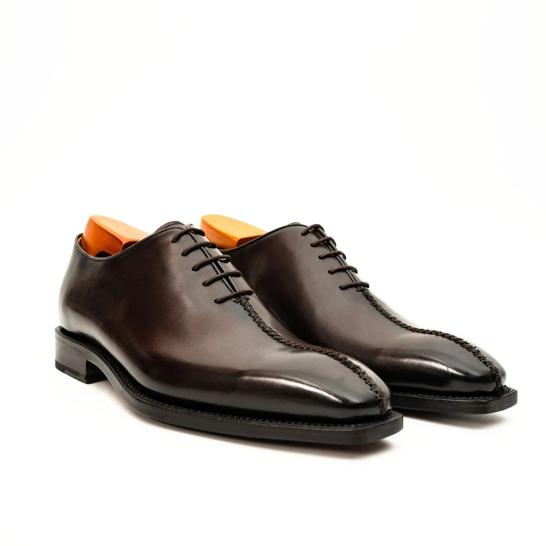 Dark Brown Wholecut Oxford Shoe