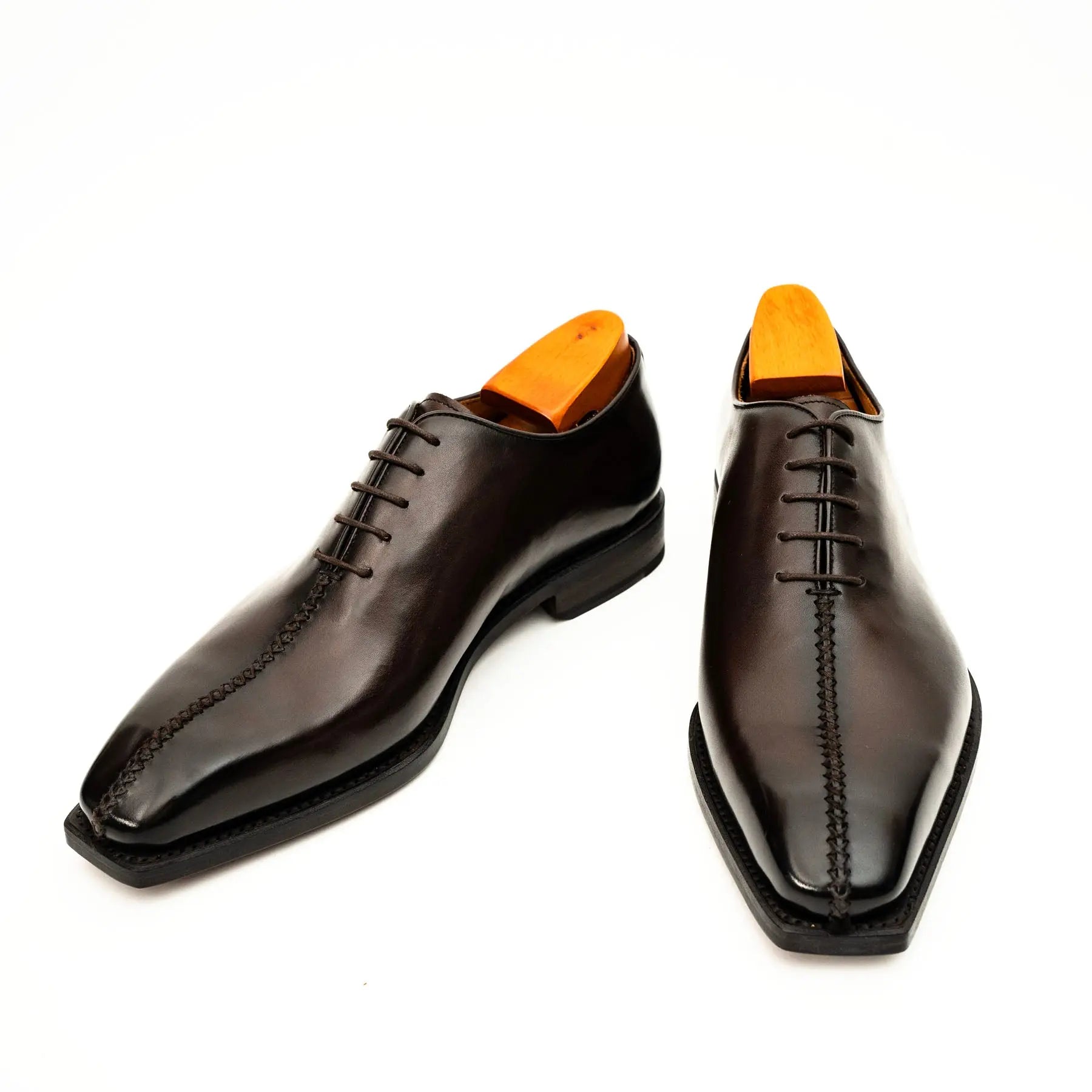 Dark Brown Wholecut Oxford Shoe