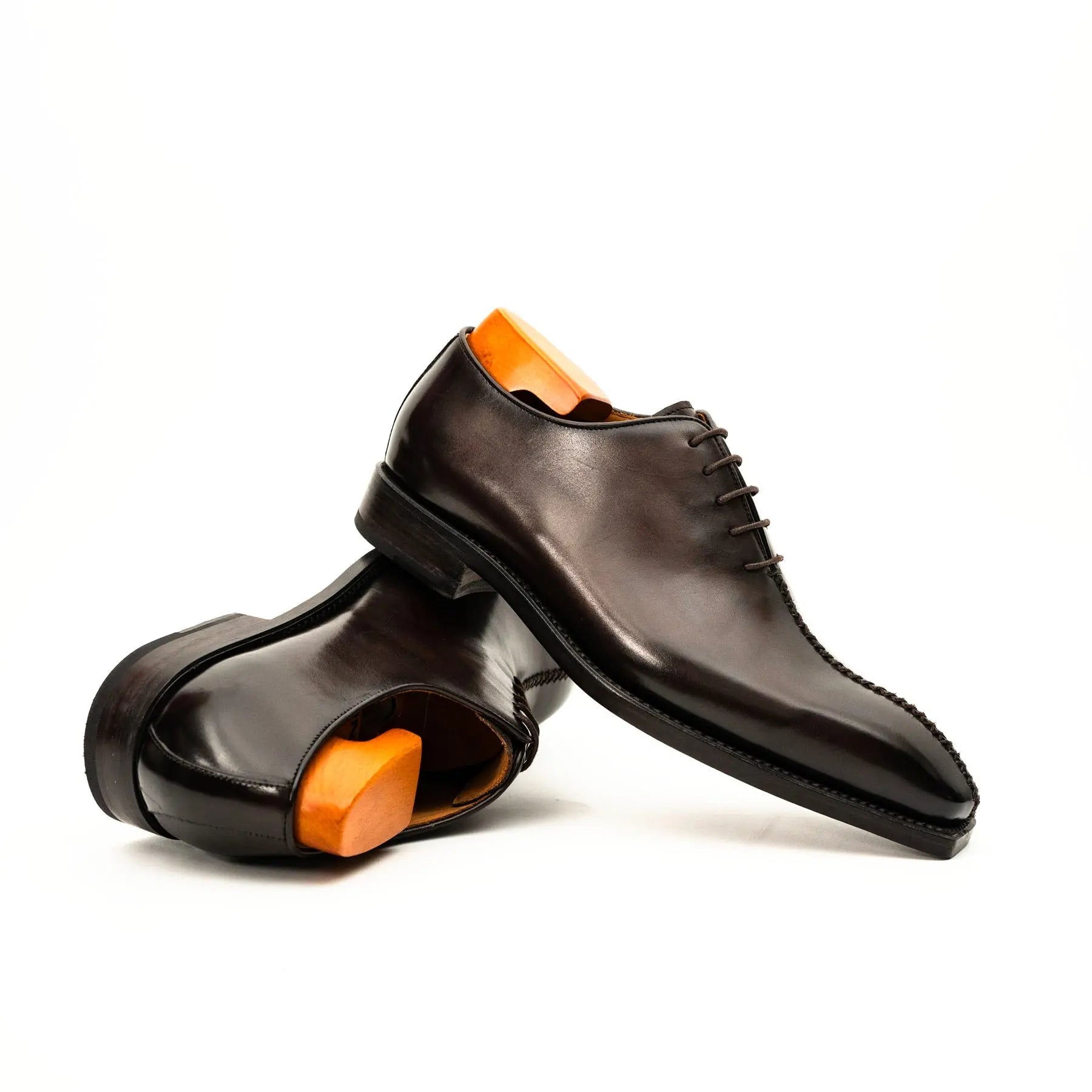 Dark Brown Wholecut Oxford Shoe
