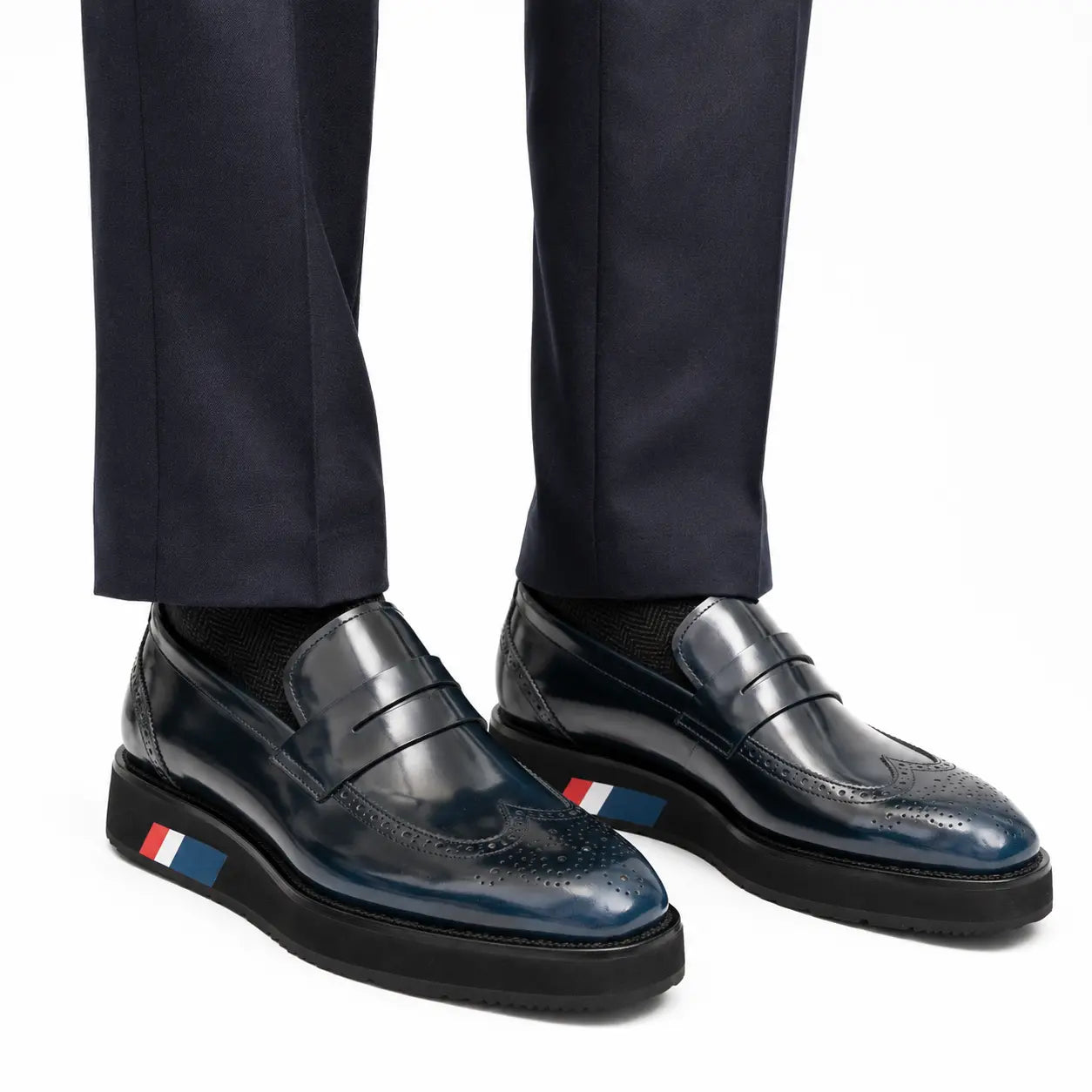 Deep Navy Penny Loafer with Foam Sole