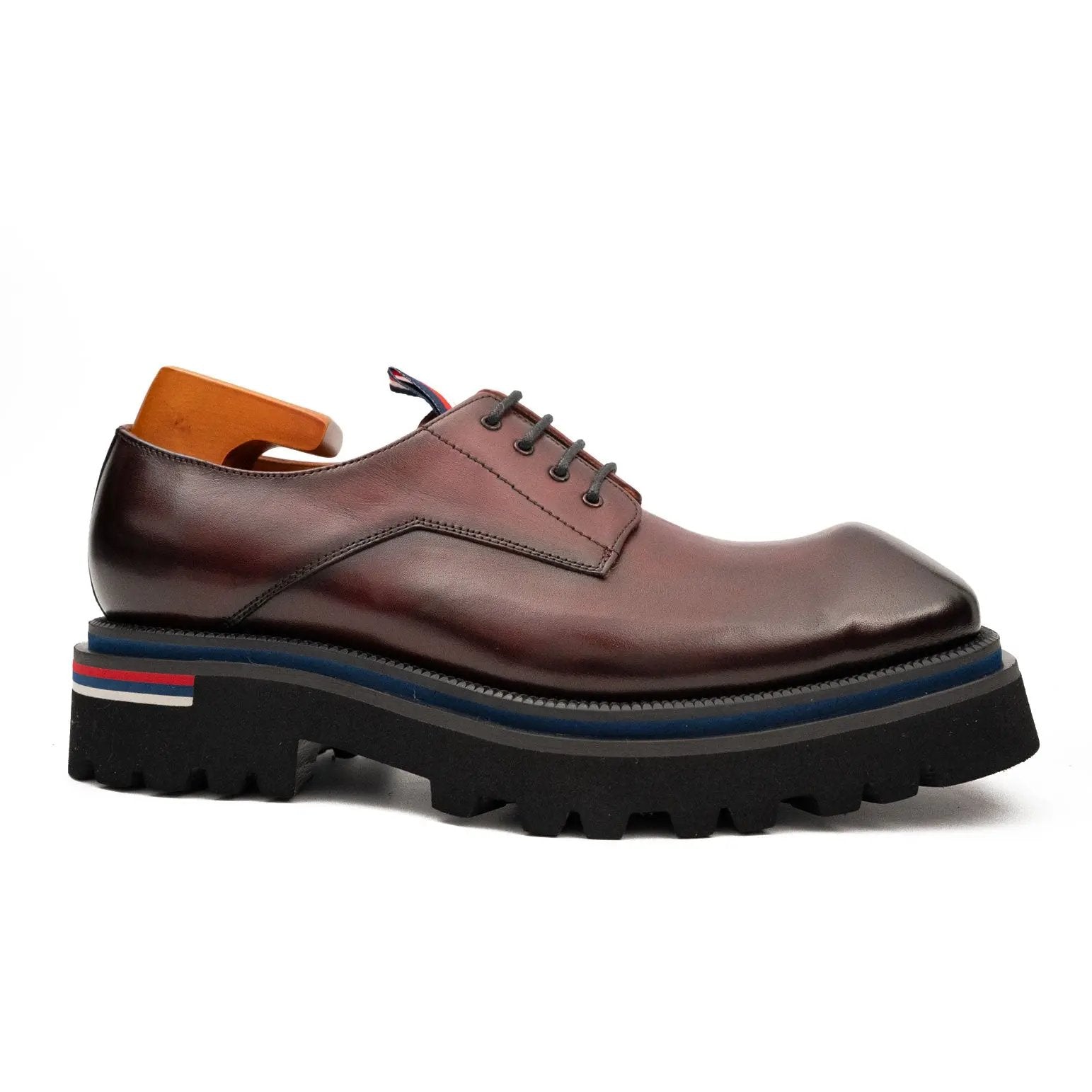 Burgundy Lug Sole Derby