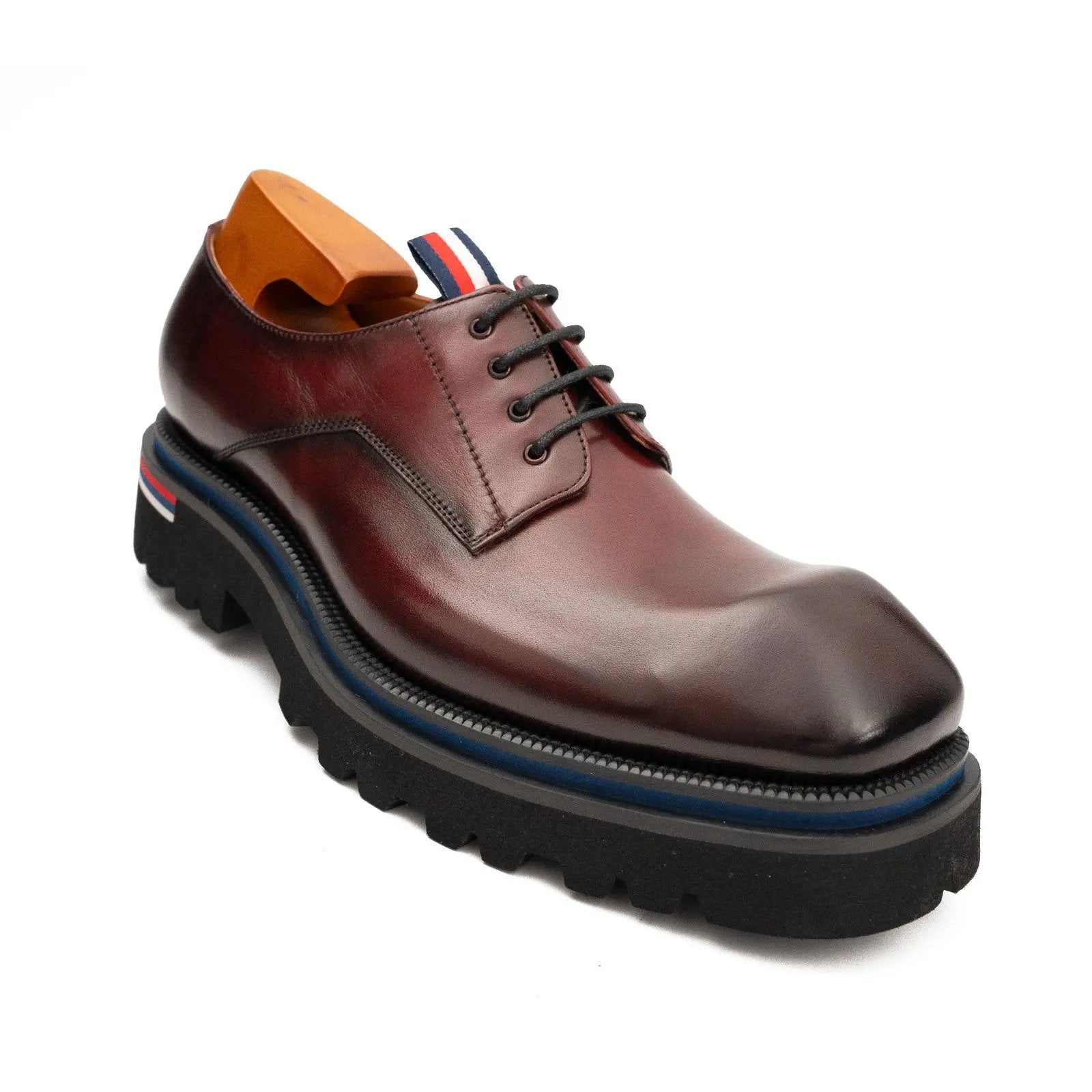Burgundy Lug Sole Derby