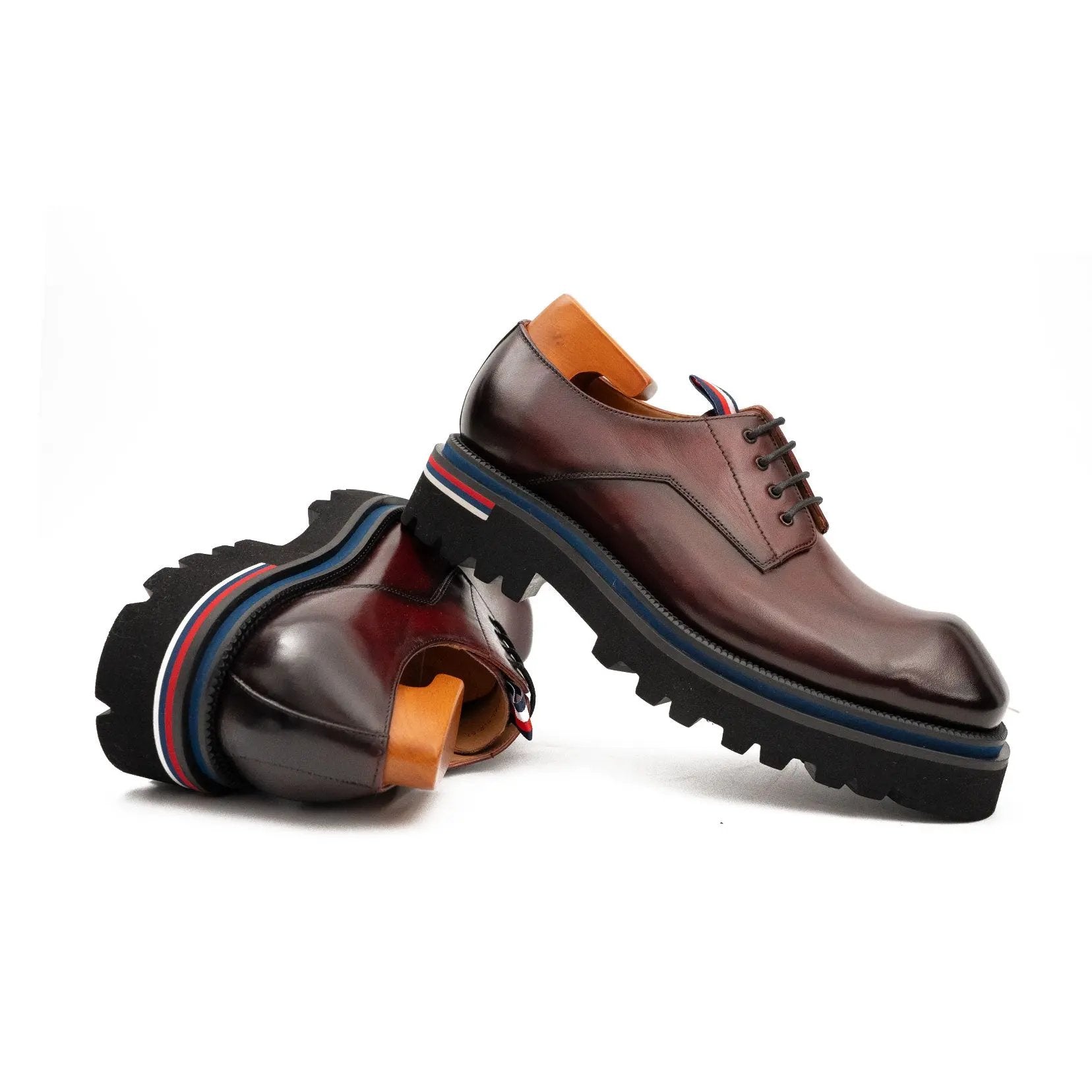 Burgundy Lug Sole Derby