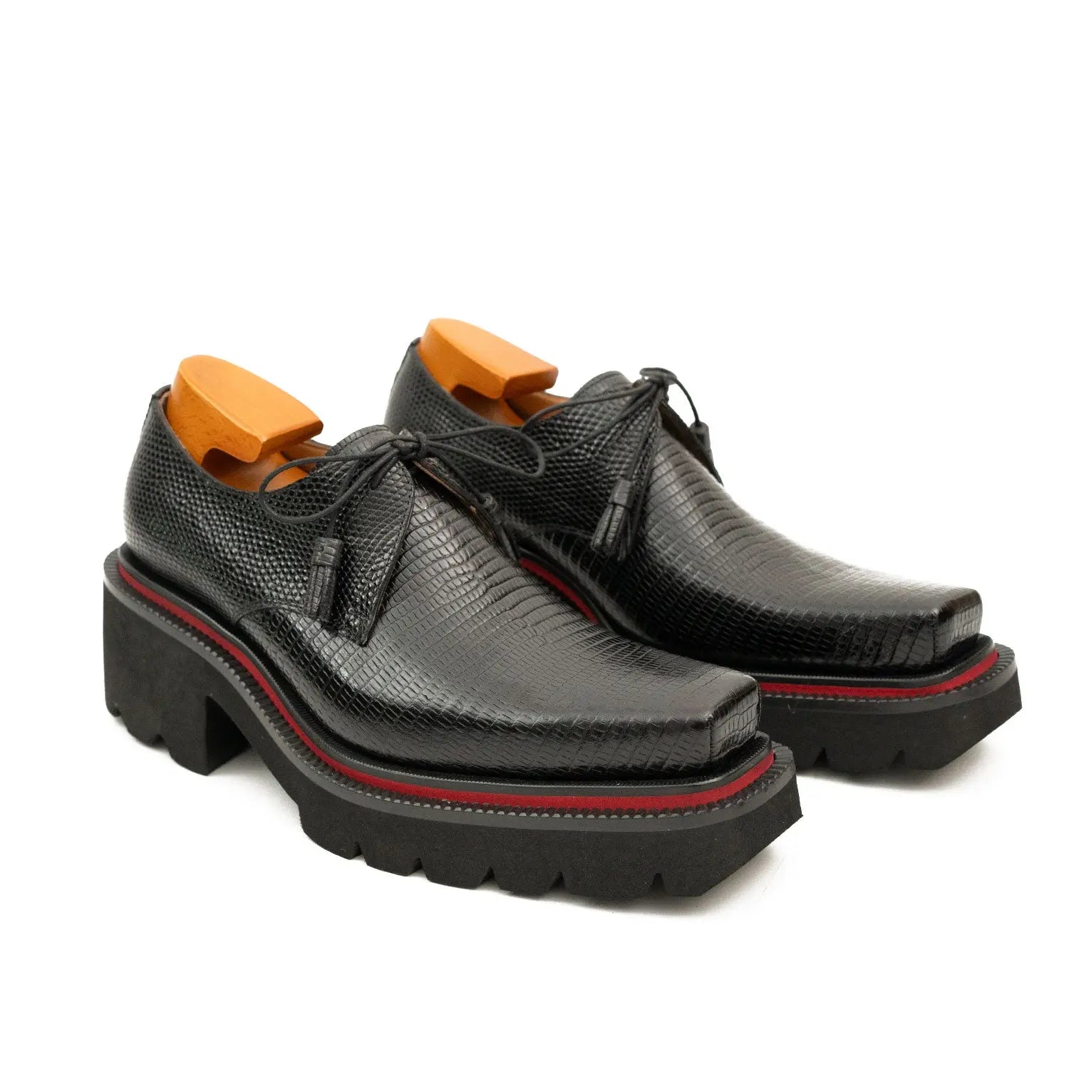 Textured Black Derby