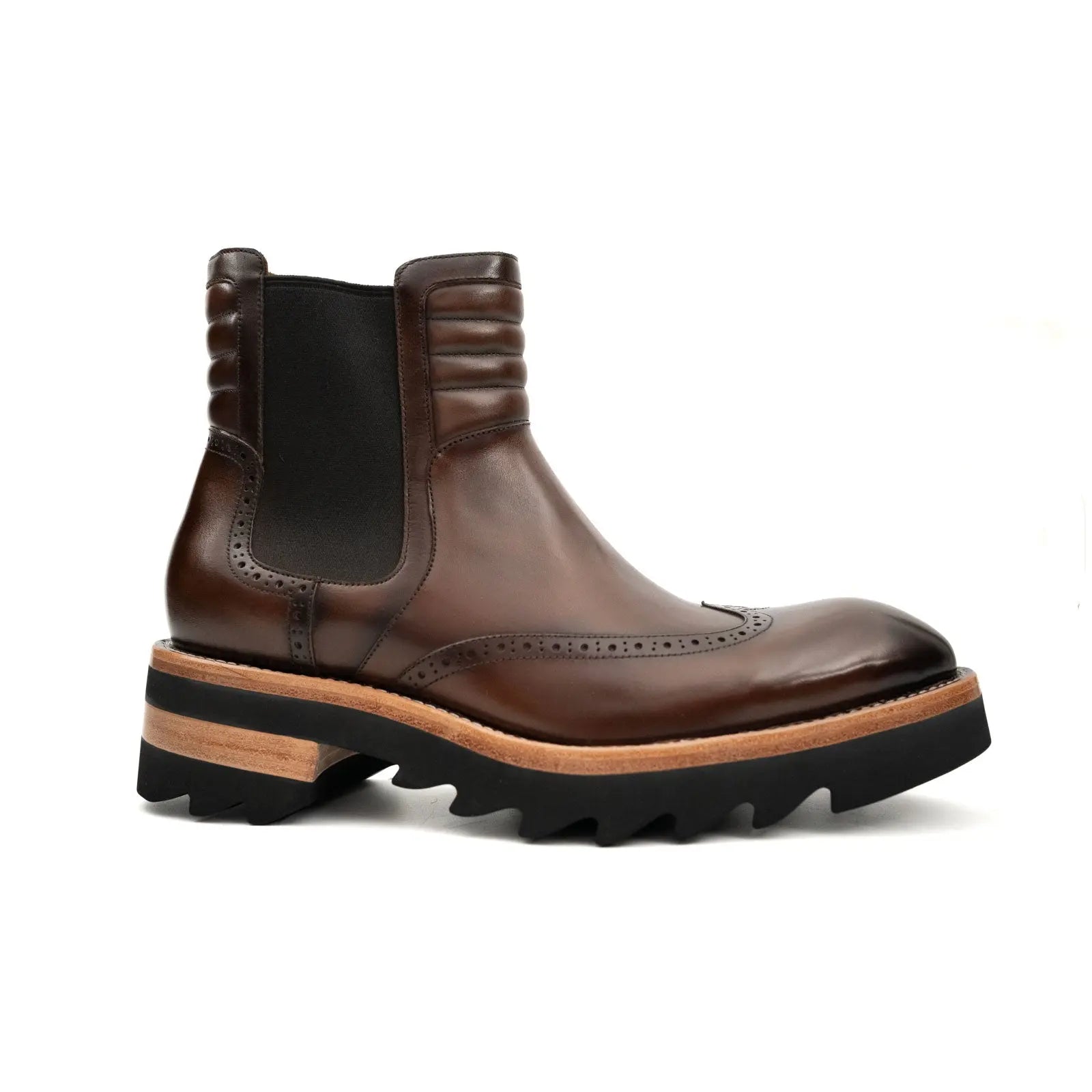 Espresso Platform Chelsea Boot
