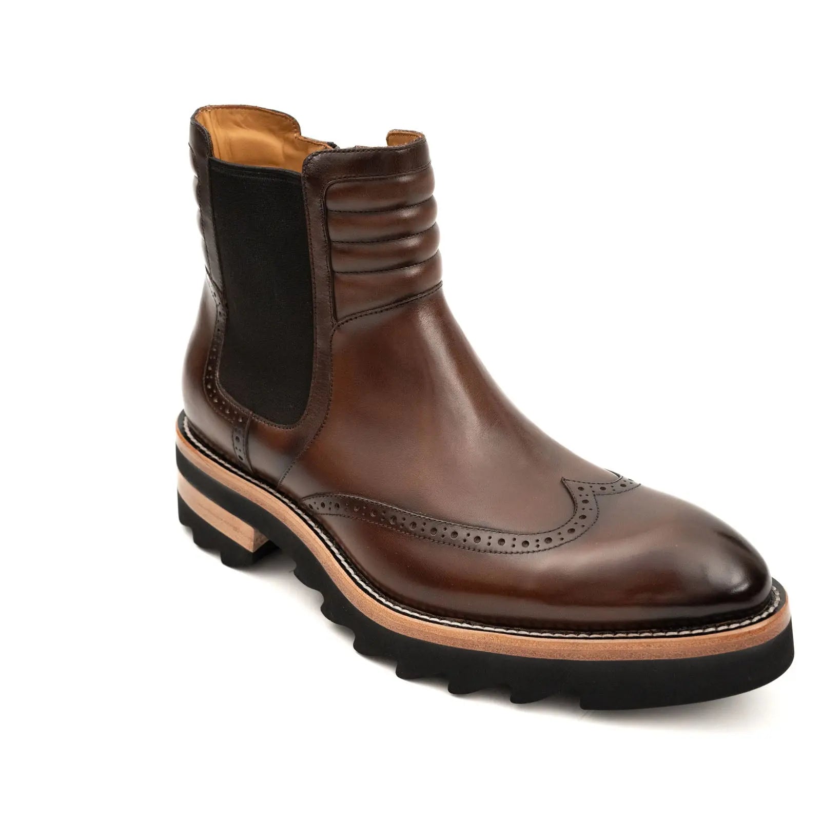 Espresso Platform Chelsea Boot