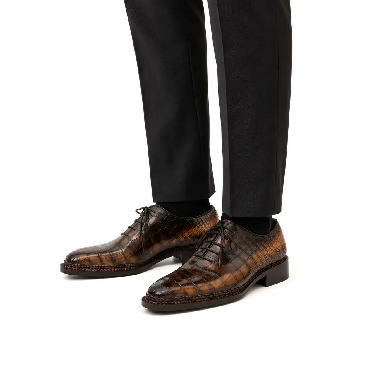 Espresso Crocodile Oxford