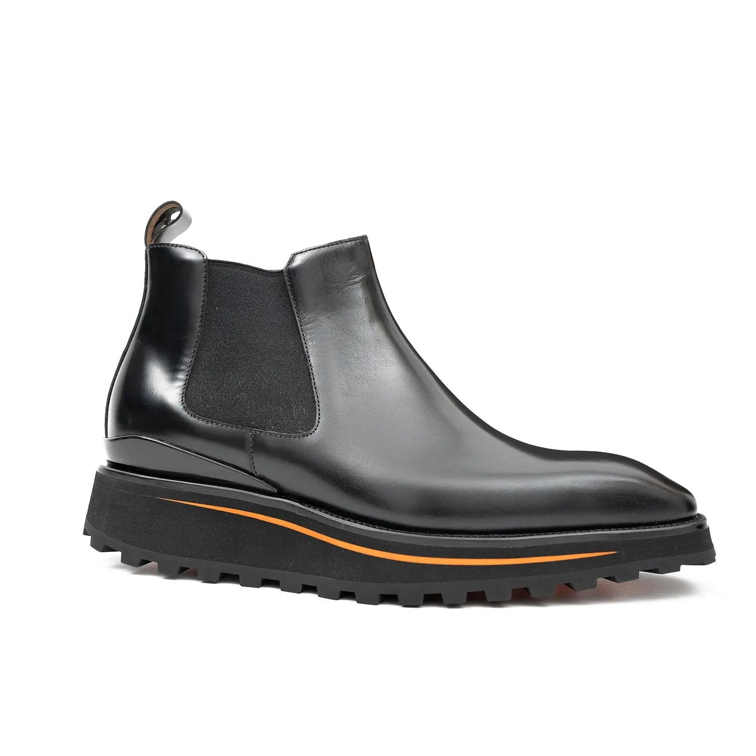 Black Chelsea Lug Boots