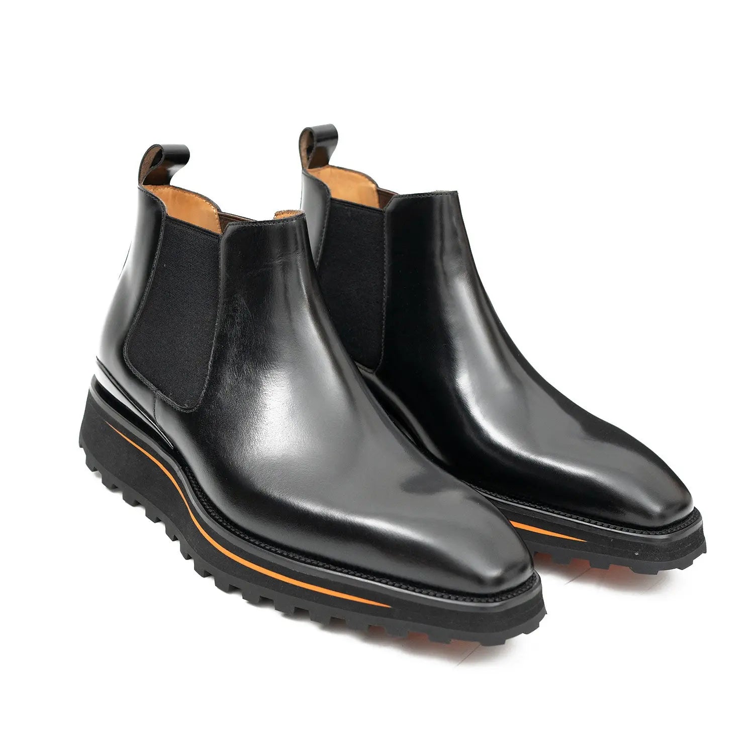 Black Chelsea Lug Boots