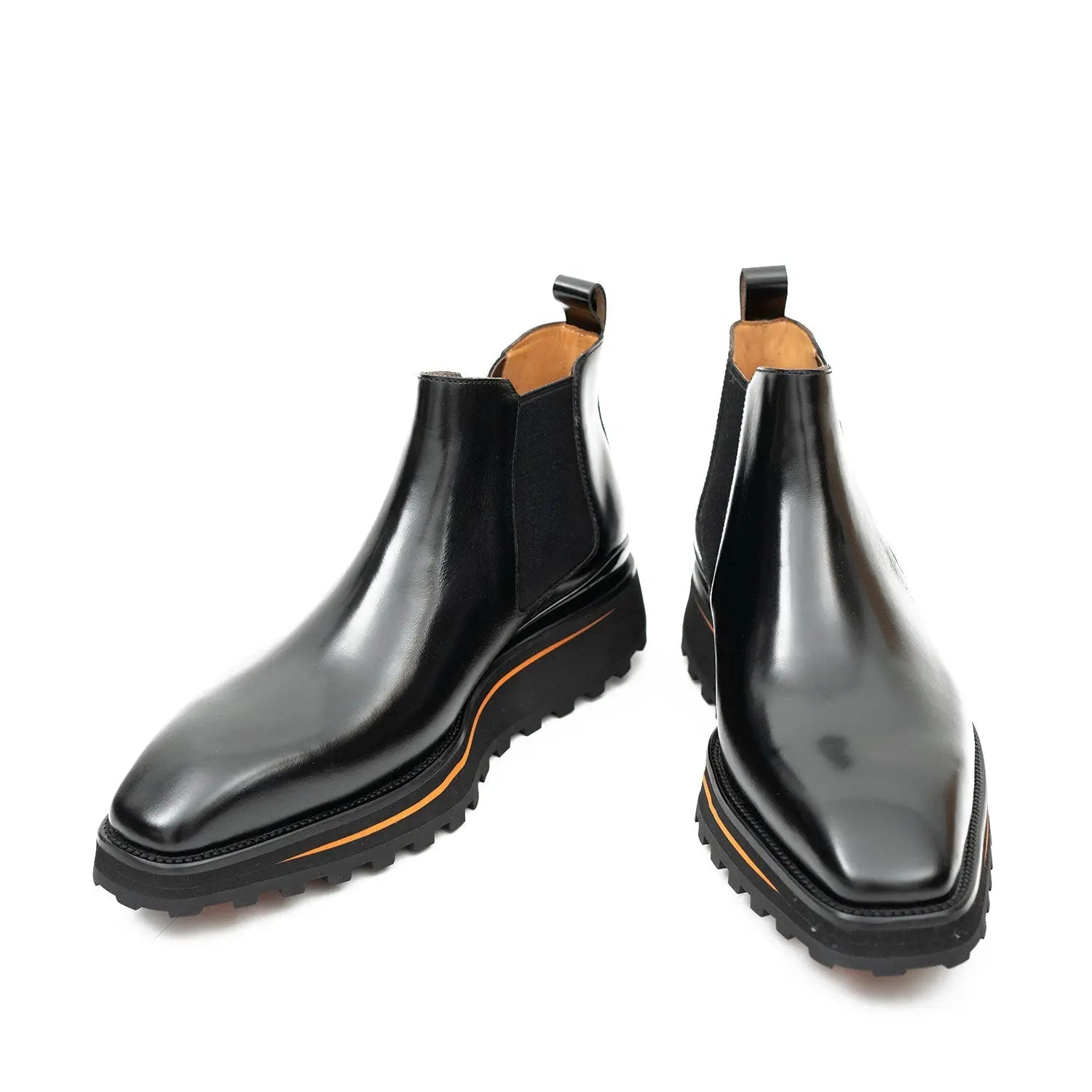 Black Chelsea Lug Boots